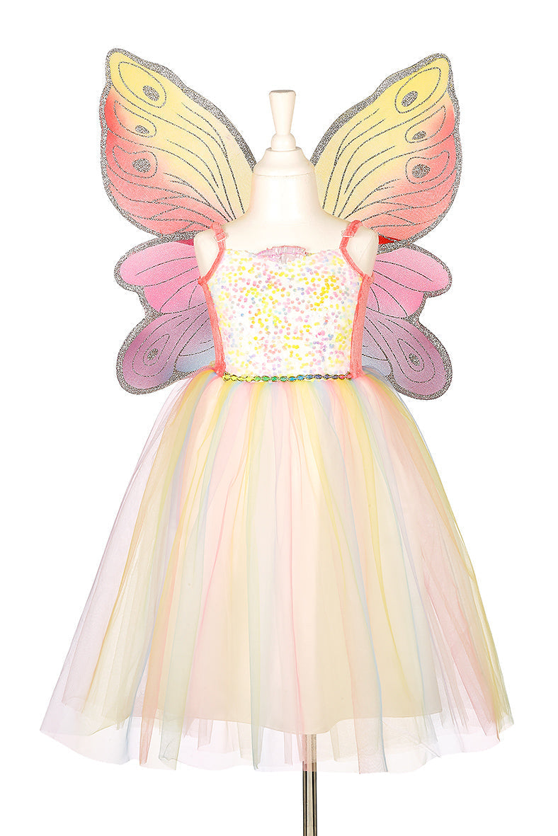 sachin and babi light blue dress Fairy wings rainbow - Sarah's Silks