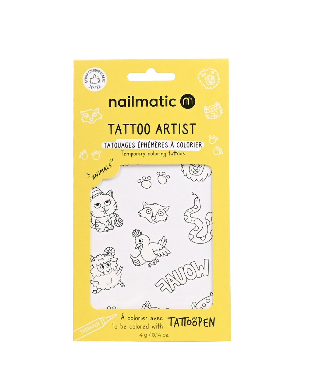 Nailmatic Tattoo Temporary for Kids ANIMALS | Playroom Avenue