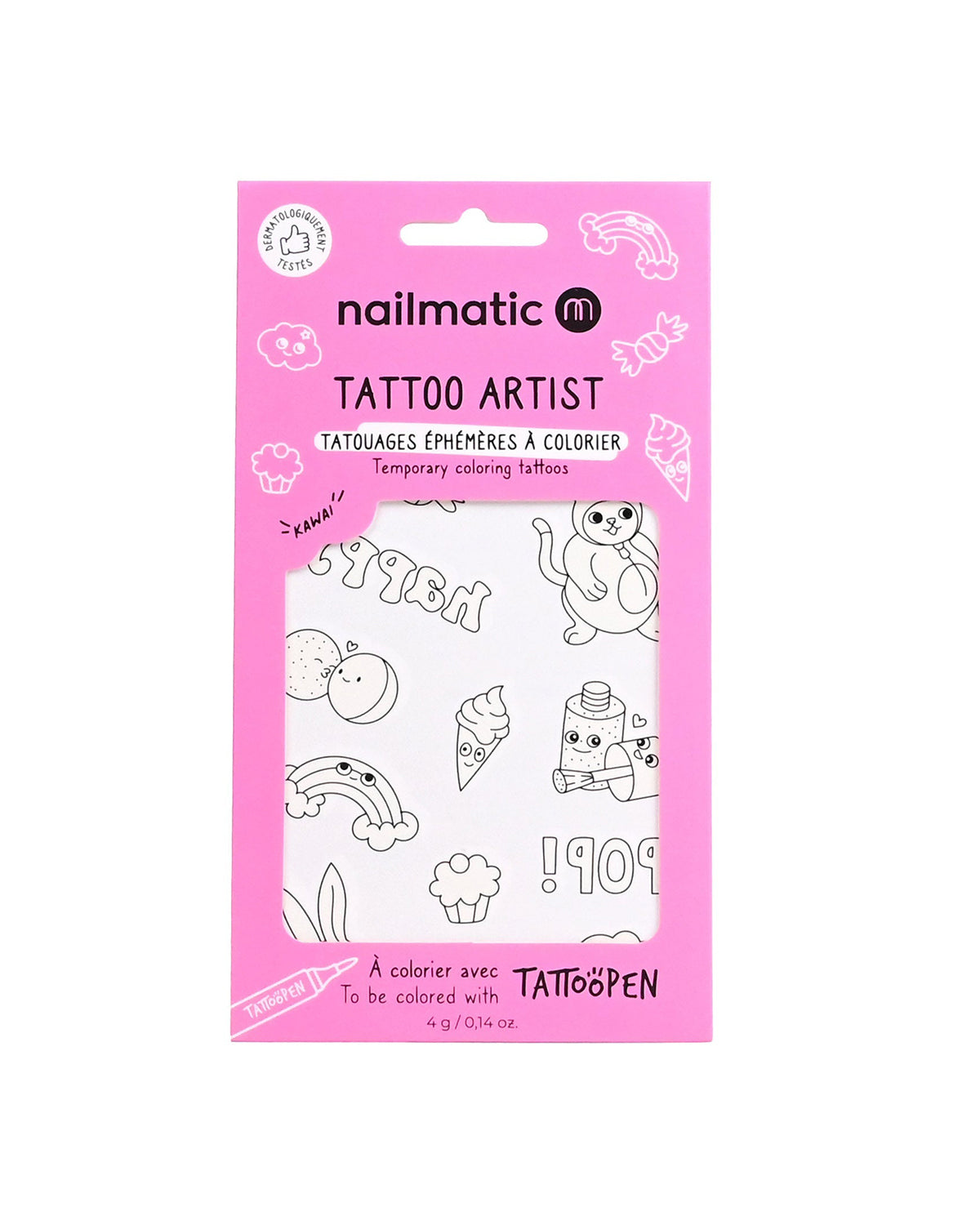 Nailmatic Tattoo Temporary for Kids KAWAI | Playroom Avenue