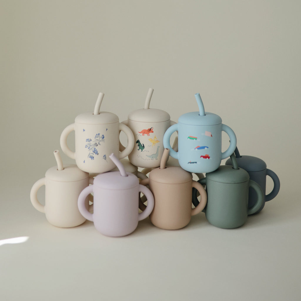 Mushie Silicone Training Cup + Straw | Playroom Avenue