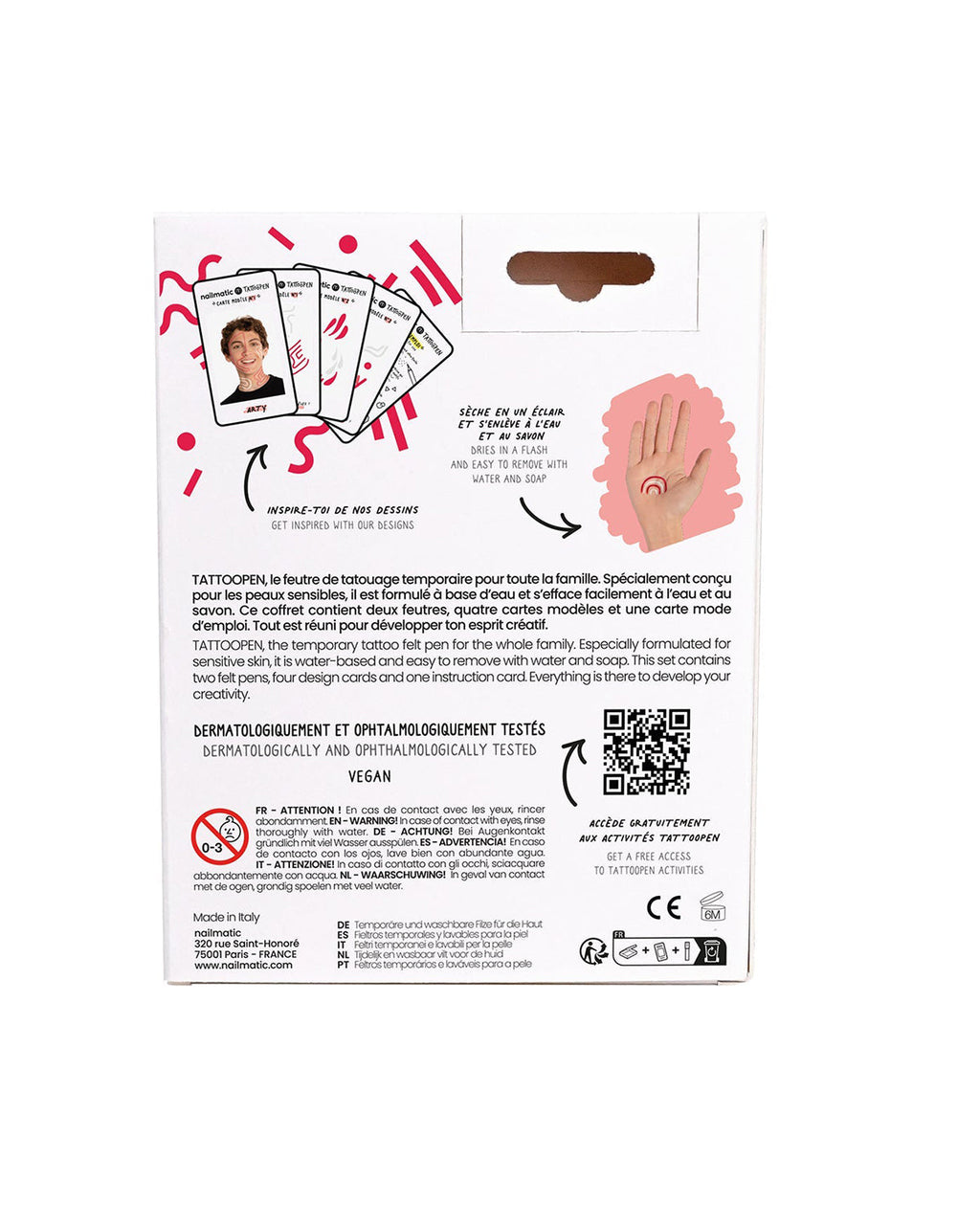 Nailmatic Tattoo Pen Set for Kids ARTY | Playroom Avenue
