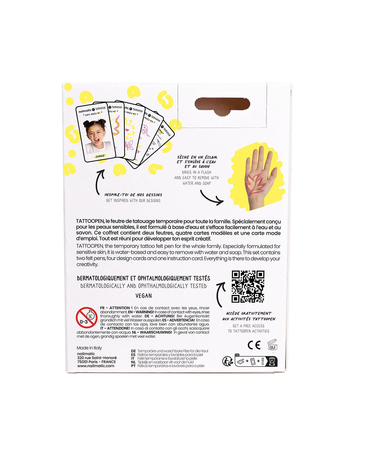 Nailmatic Tattoo Pen Set for Kids JUNGLE | Playroom Avenue