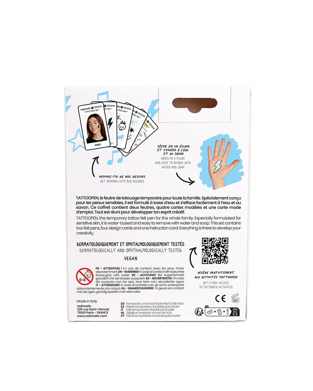Nailmatic Tattoo Pen Set for Kids ROCK | Playroom Avenue