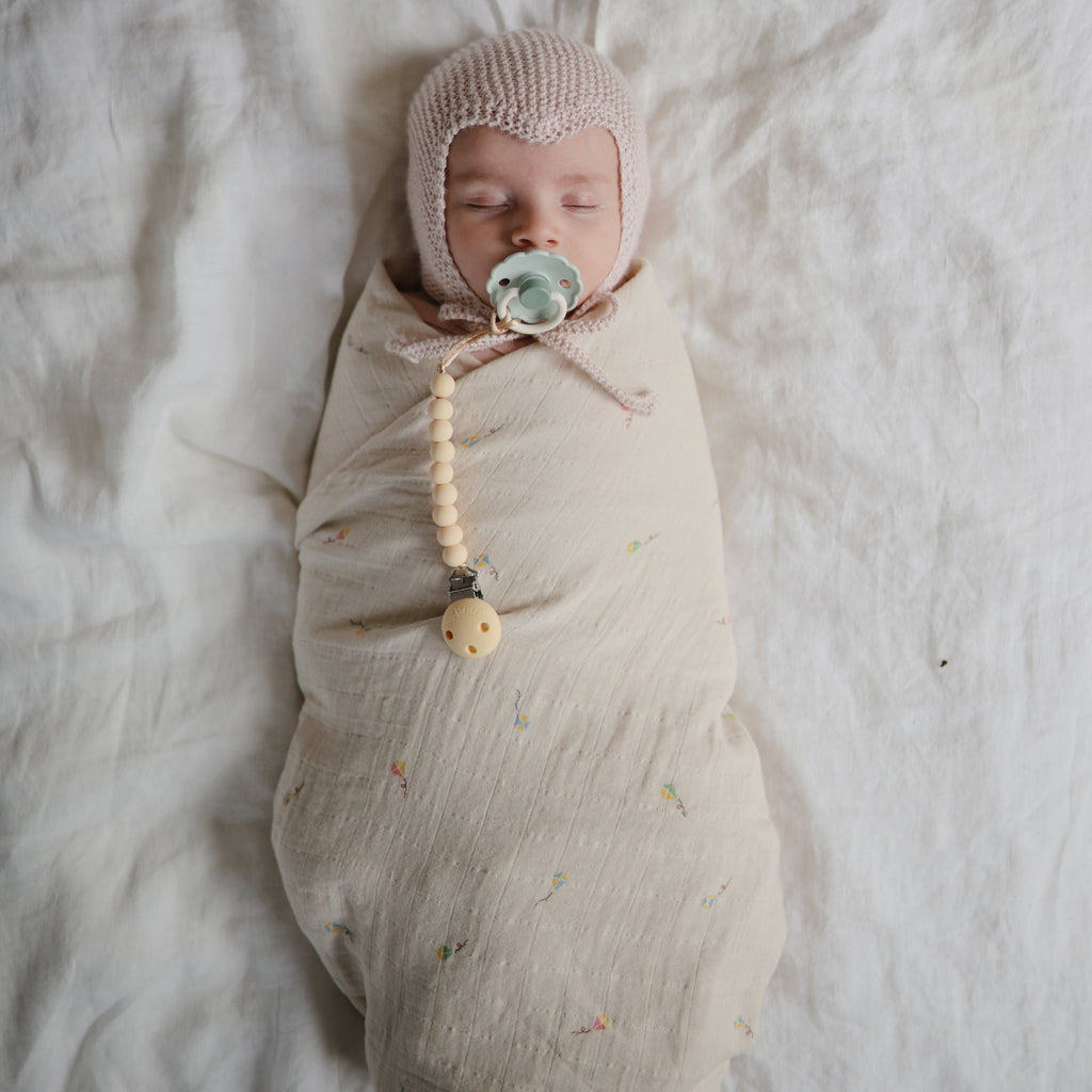 Mushie Organic Cotton Muslin Swaddle Blanket | Playroom Avenue