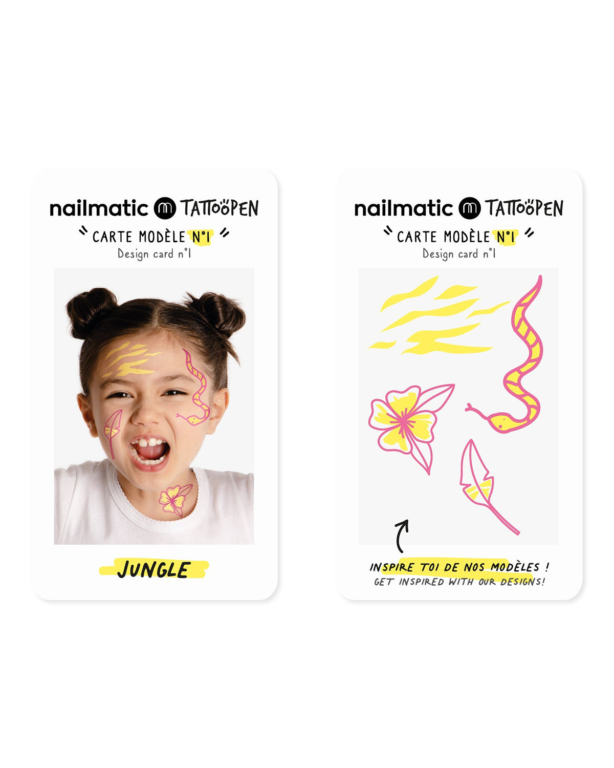 Nailmatic Tattoo Pen Set for Kids JUNGLE | Playroom Avenue