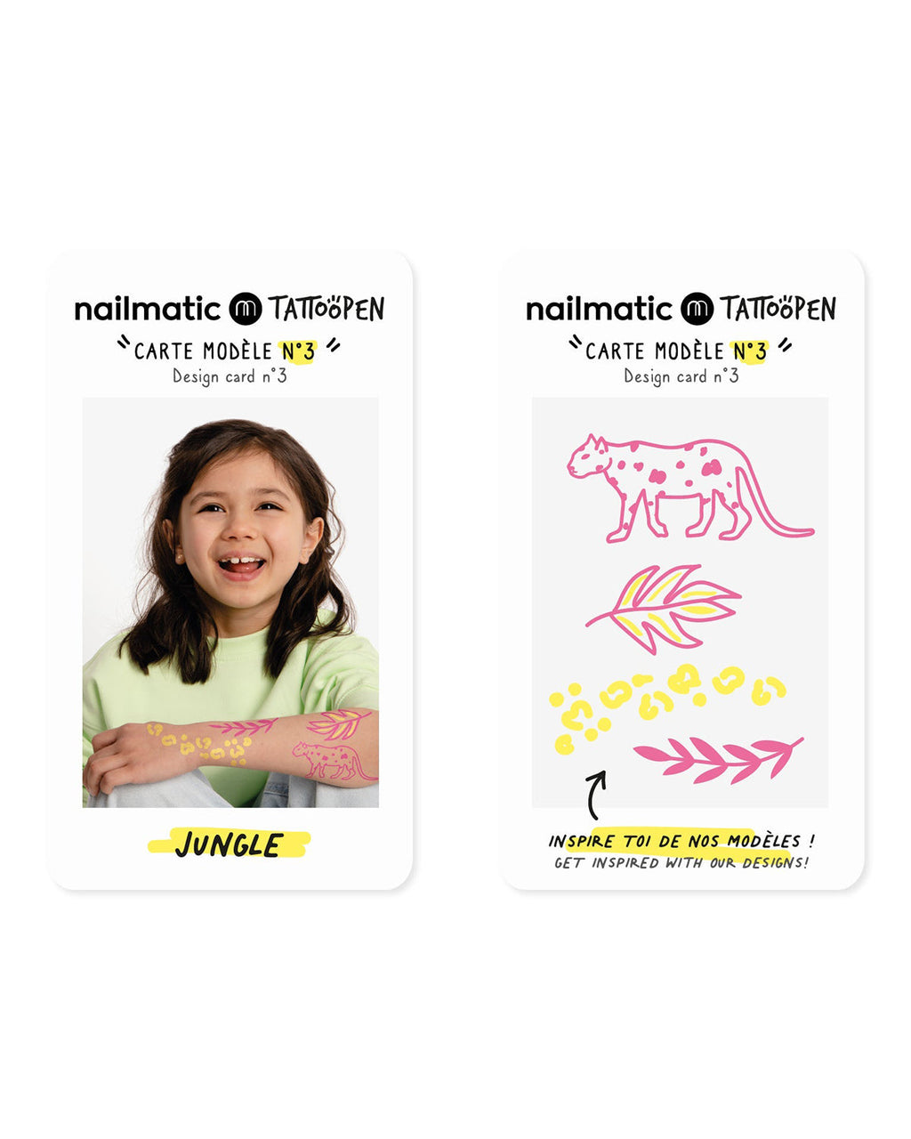Nailmatic Tattoo Pen Set for Kids JUNGLE | Playroom Avenue