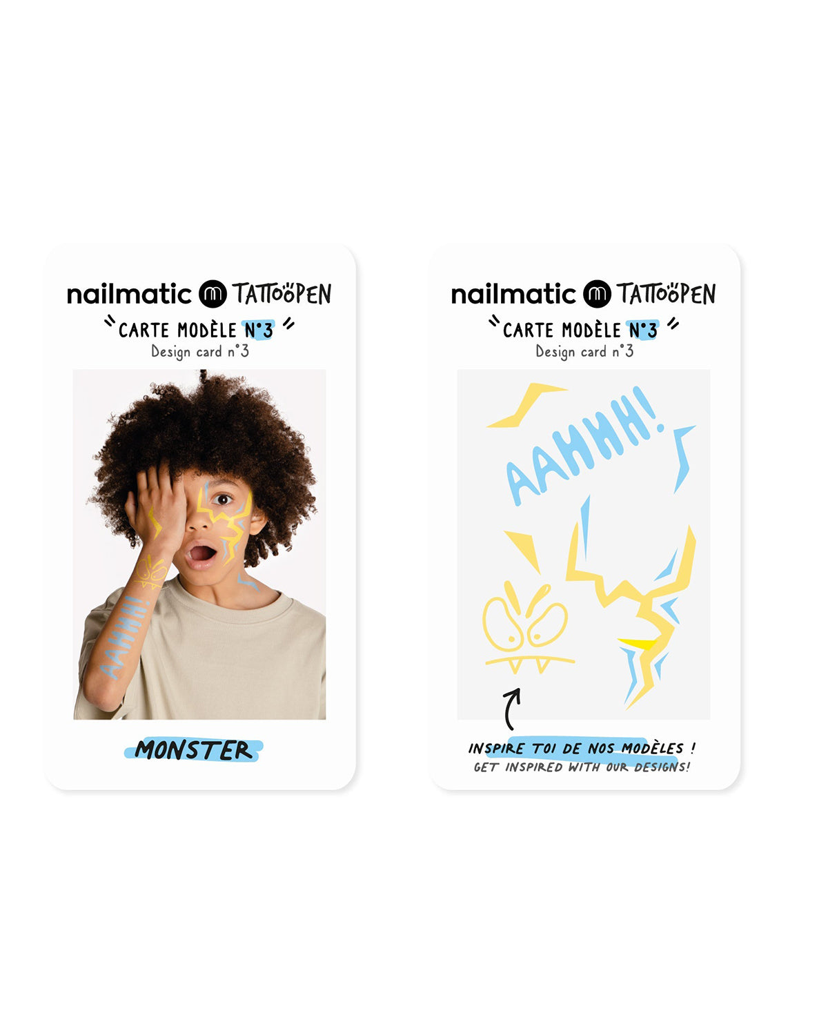 Nailmatic Tattoo Pen Set for Kids MONSTER | Playroom Avenue