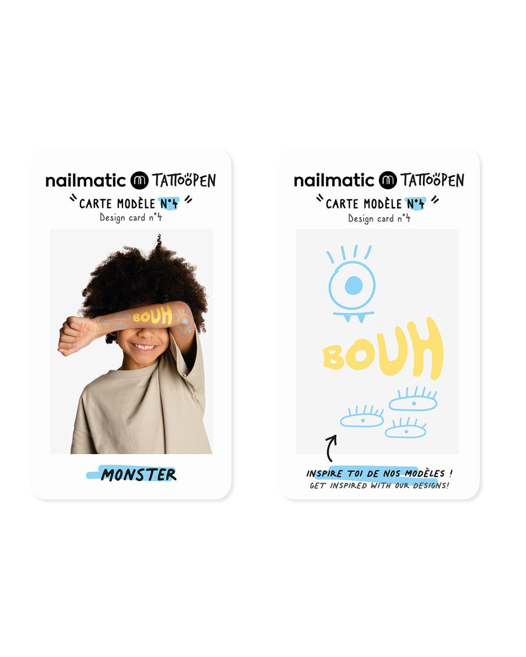 Nailmatic Tattoo Pen Set for Kids MONSTER | Playroom Avenue