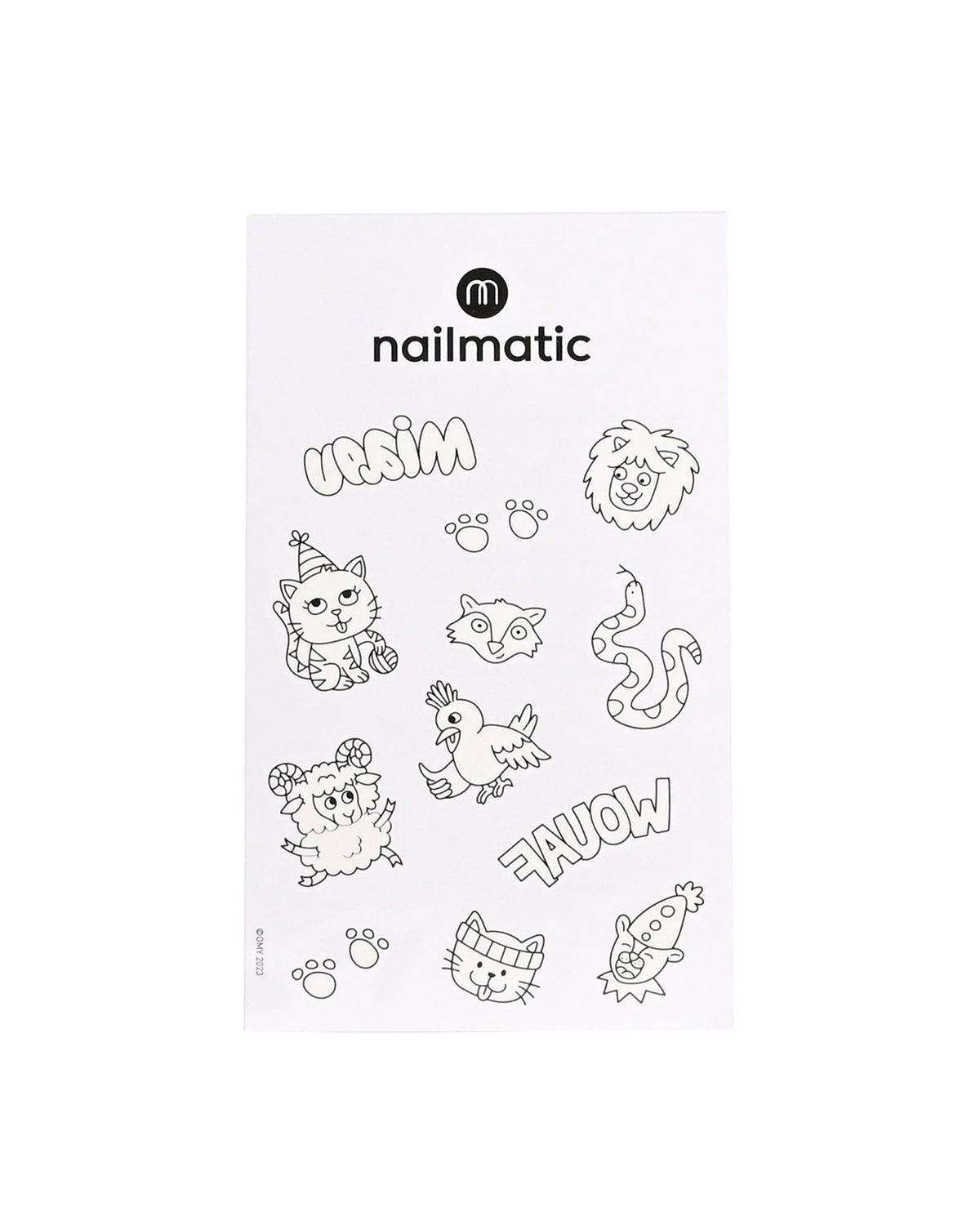 Nailmatic Tattoo Temporary for Kids ANIMALS | Playroom Avenue