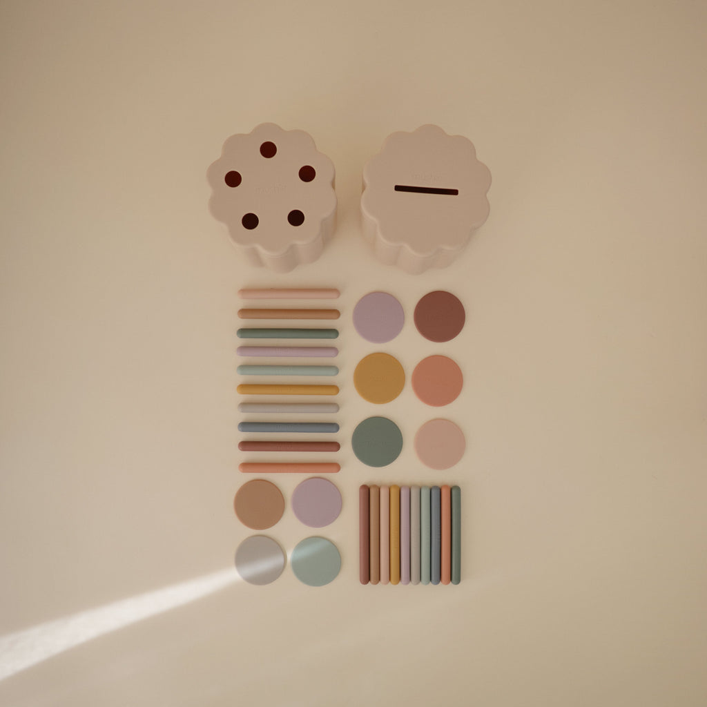 Mushie Coin & Tube Sorting Set | Playroom Avenue