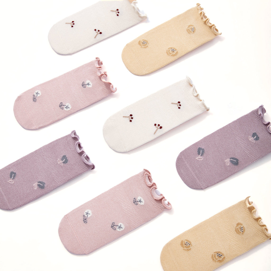 LittleYogaSocks Little Wonder Things- Organic- 4 Pairs of Stay-On Baby & Toddler Non-Slip Socks | Playroom Avenue