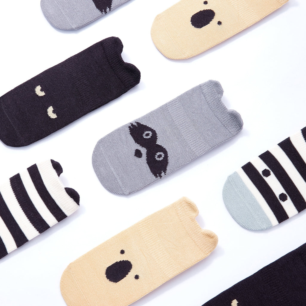 LittleYogaSocks Into The Wild III- Organic- 4 Pairs of Stay-On Baby & Toddler Non-Slip Socks | Playroom Avenue