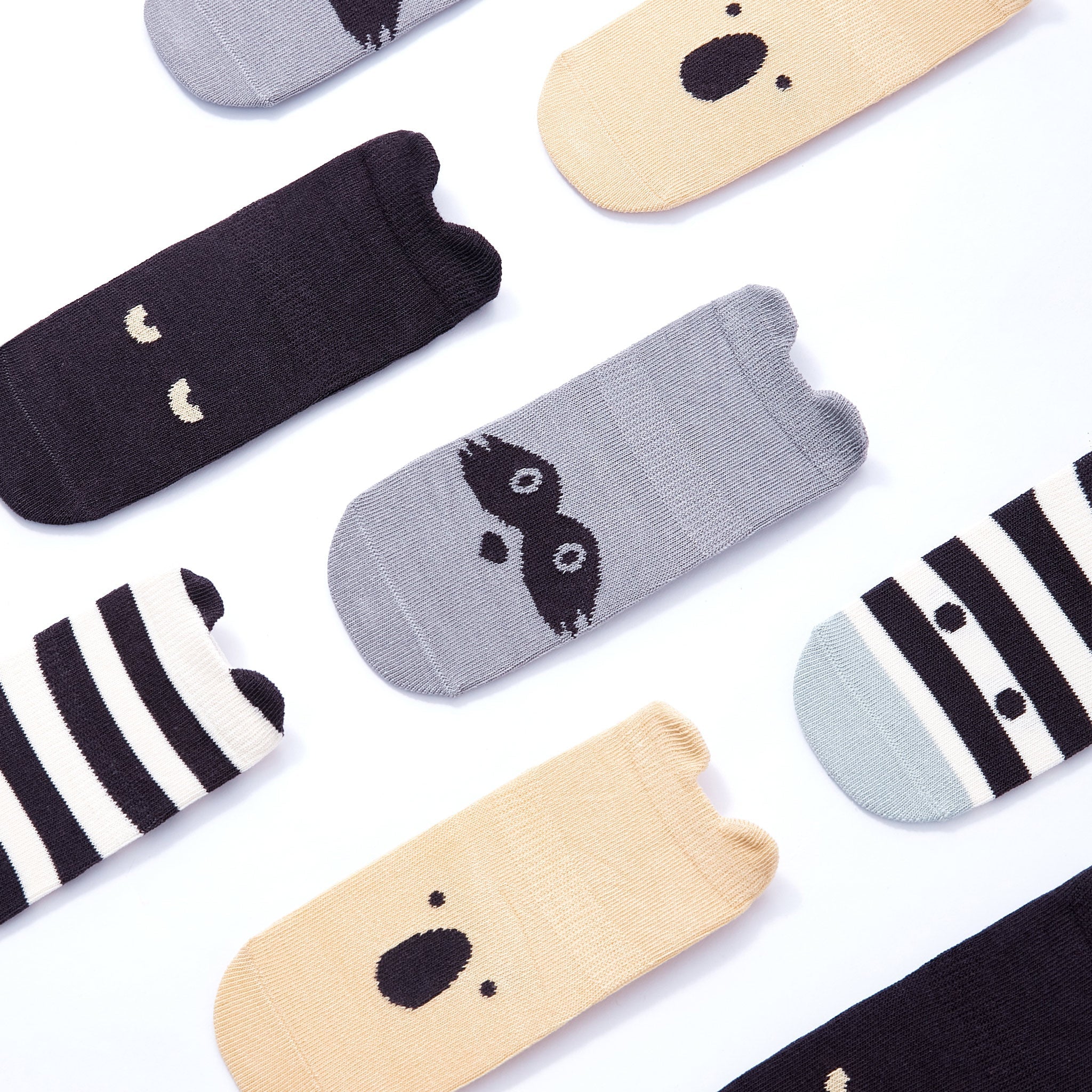 LittleYogaSocks Into The Wild III- Organic- 4 Pairs of Stay-On Baby & Toddler Non-Slip Socks | Playroom Avenue