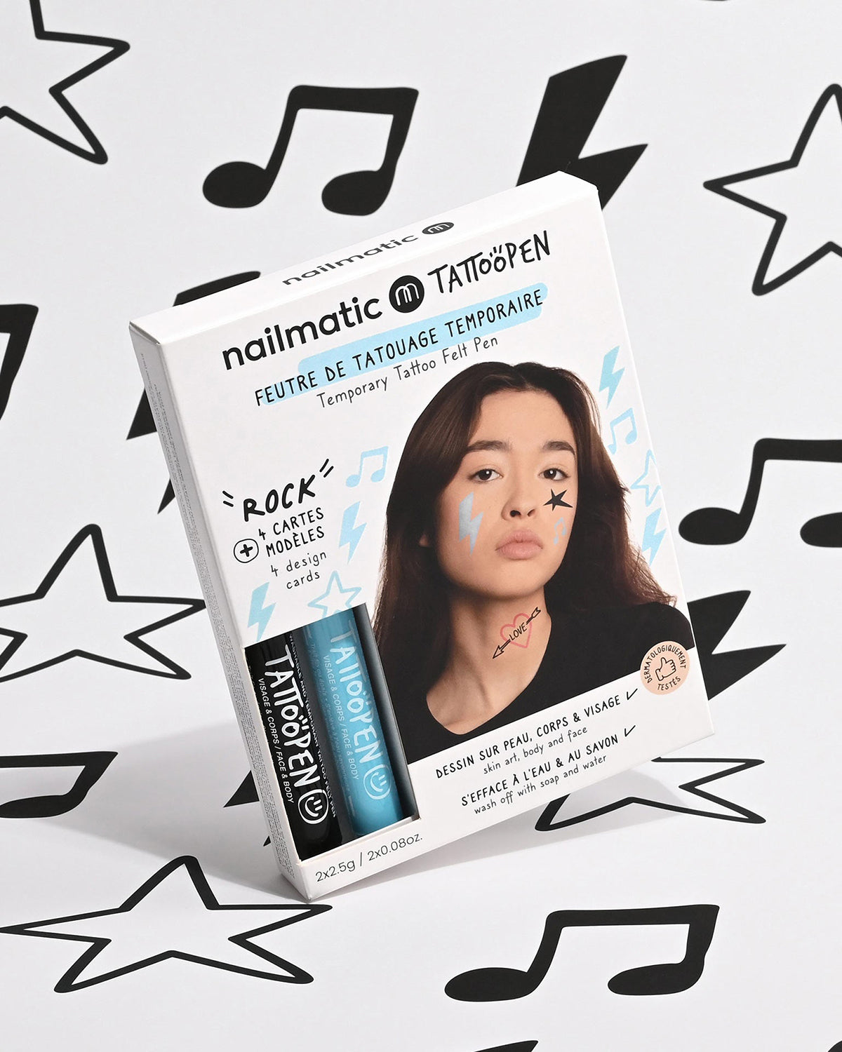 Nailmatic Tattoo Pen Set for Kids ROCK | Playroom Avenue