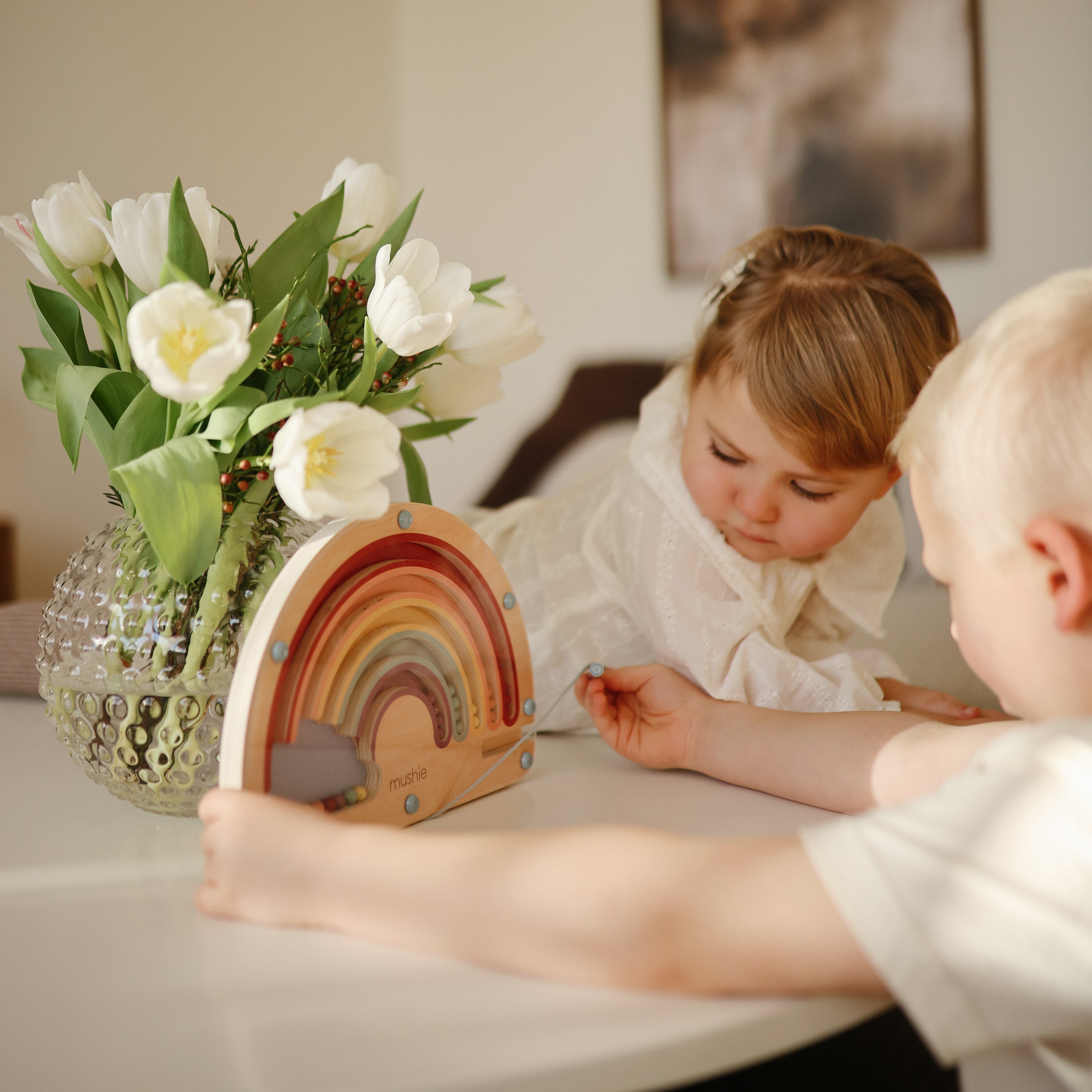 Mushie Wooden Magnetic Rainbow Maze | Playroom Avenue