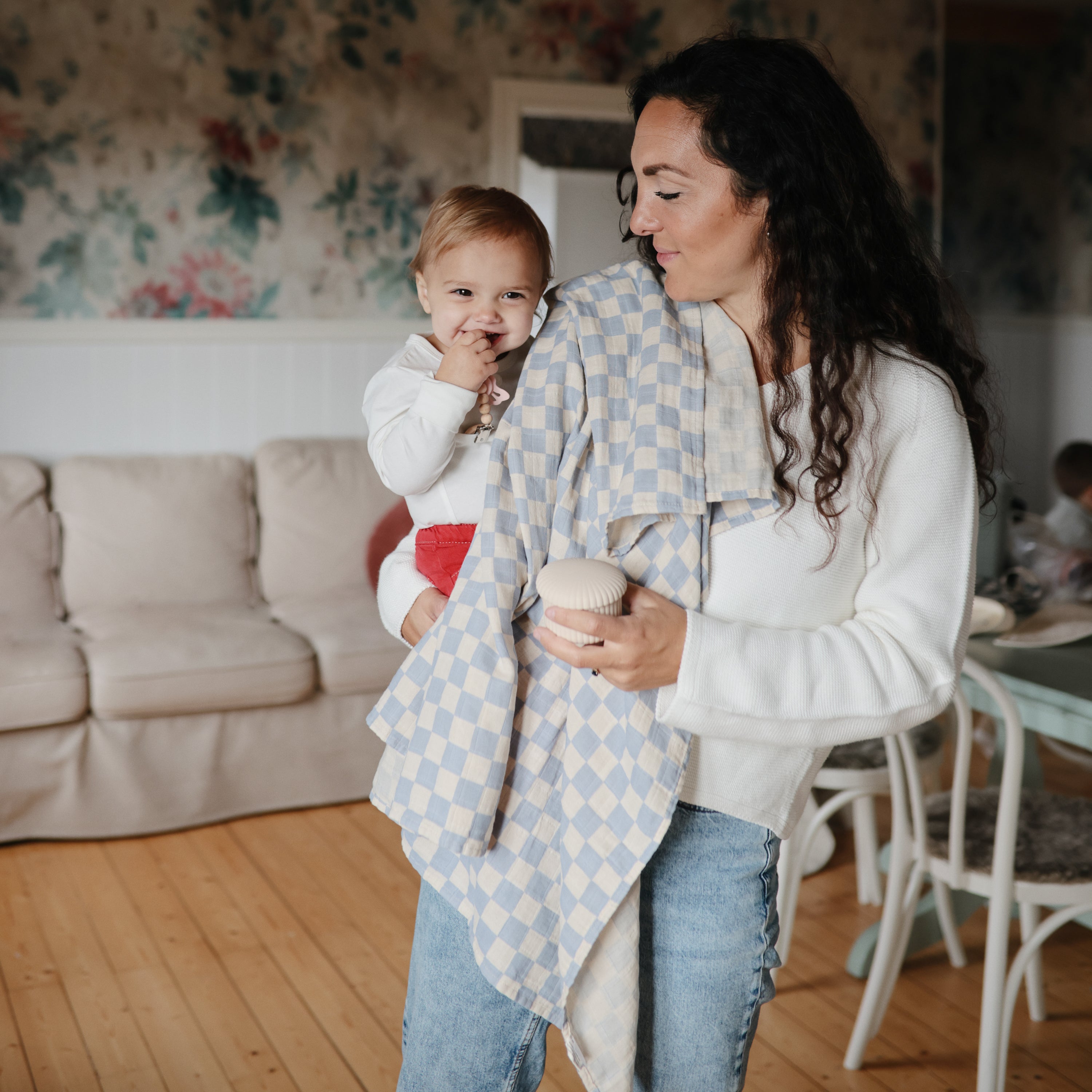 Mushie Organic Cotton Muslin Swaddle Blanket | Playroom Avenue