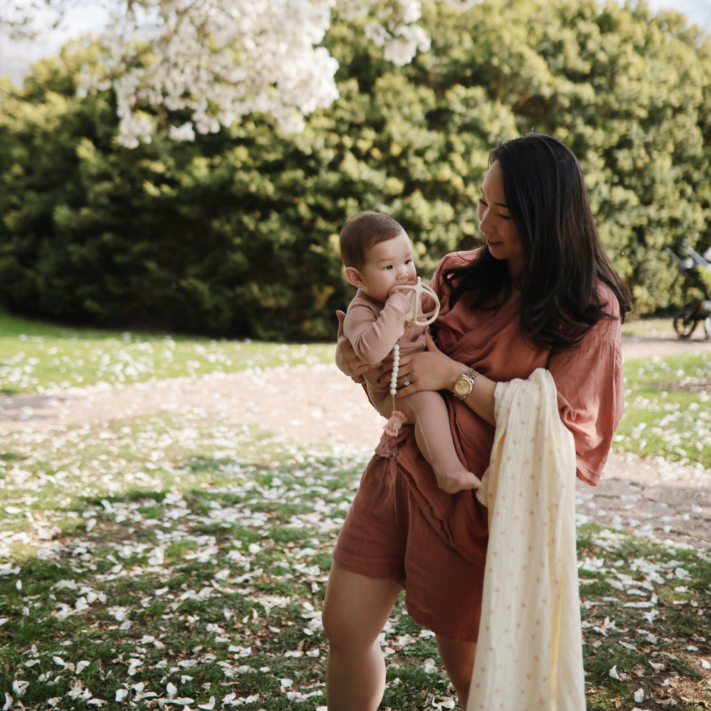 Mushie Organic Cotton Muslin Swaddle Blanket | Playroom Avenue