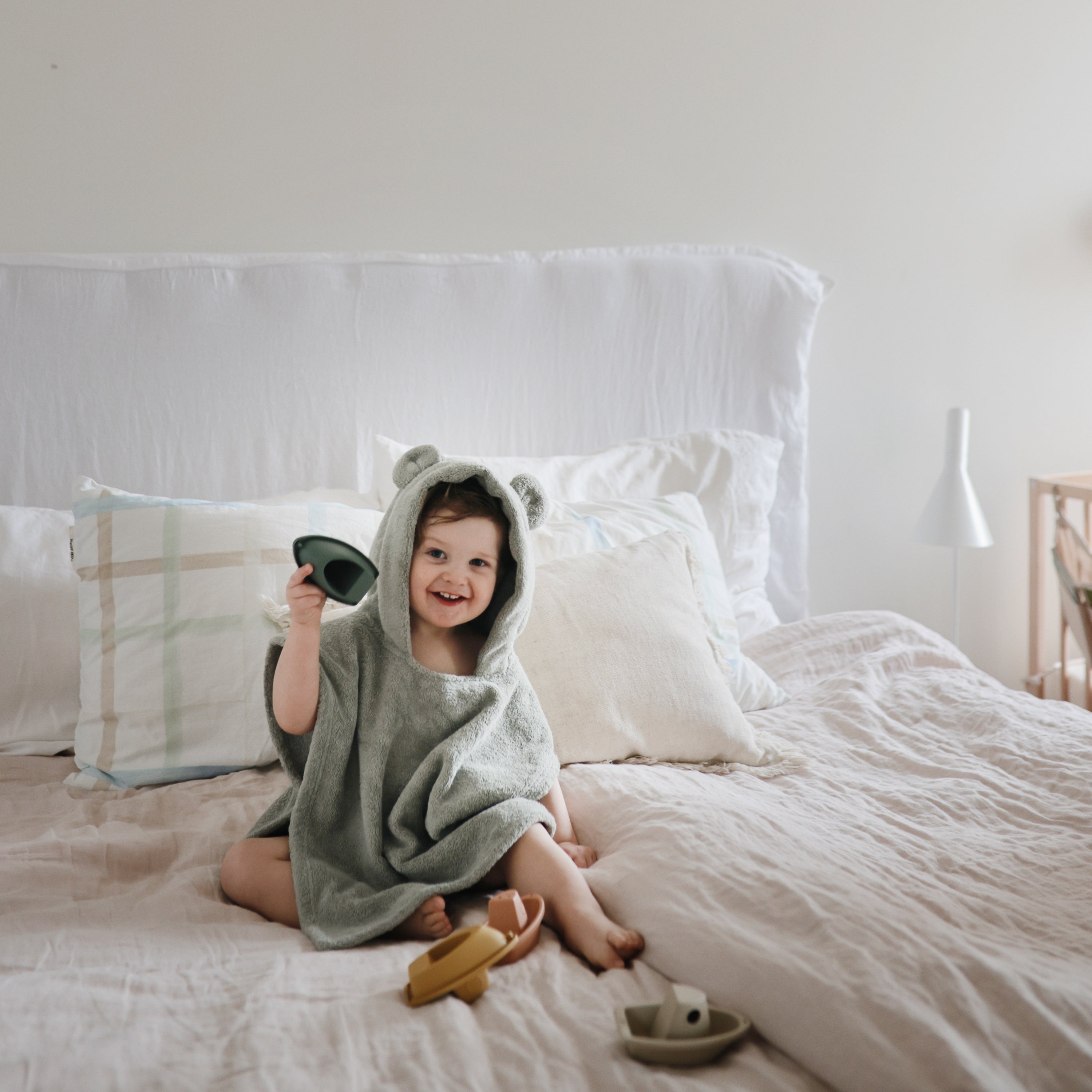 Mushie Bear Poncho Towel | Playroom Avenue