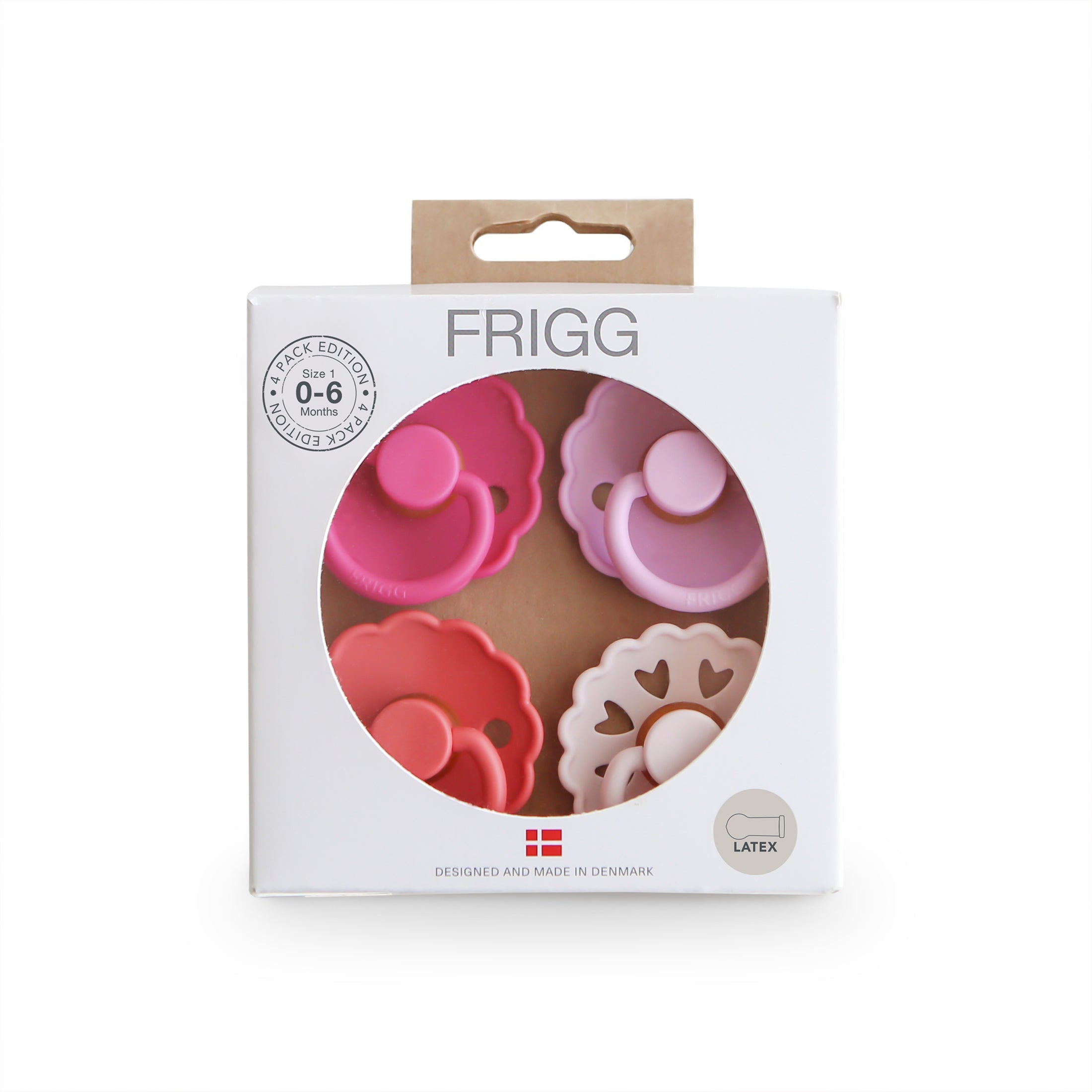 FRIGG Natural Rubber Pacifier 4-Pack | Playroom Avenue