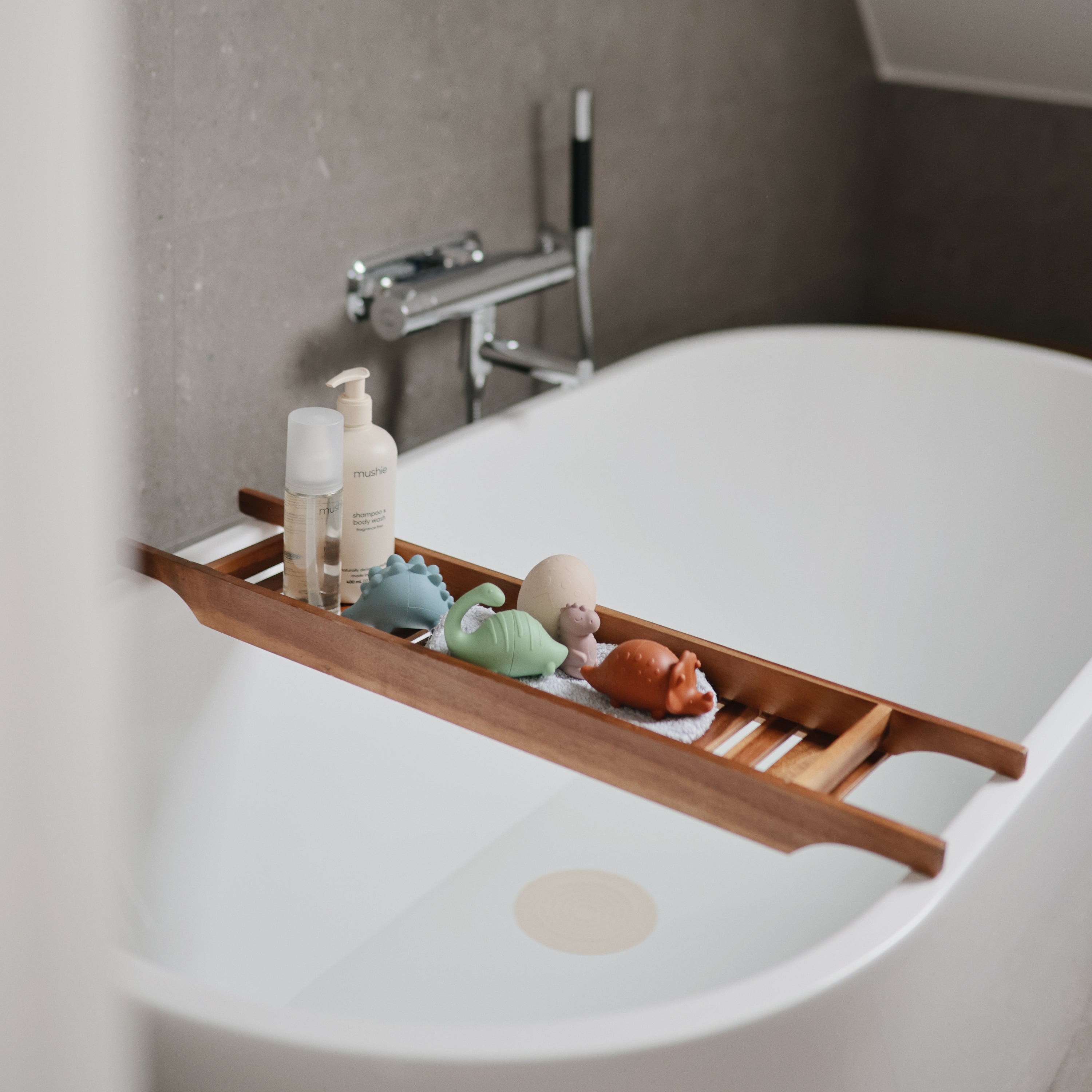 Mushie Dino Bath Essentials Kit | Playroom Avenue