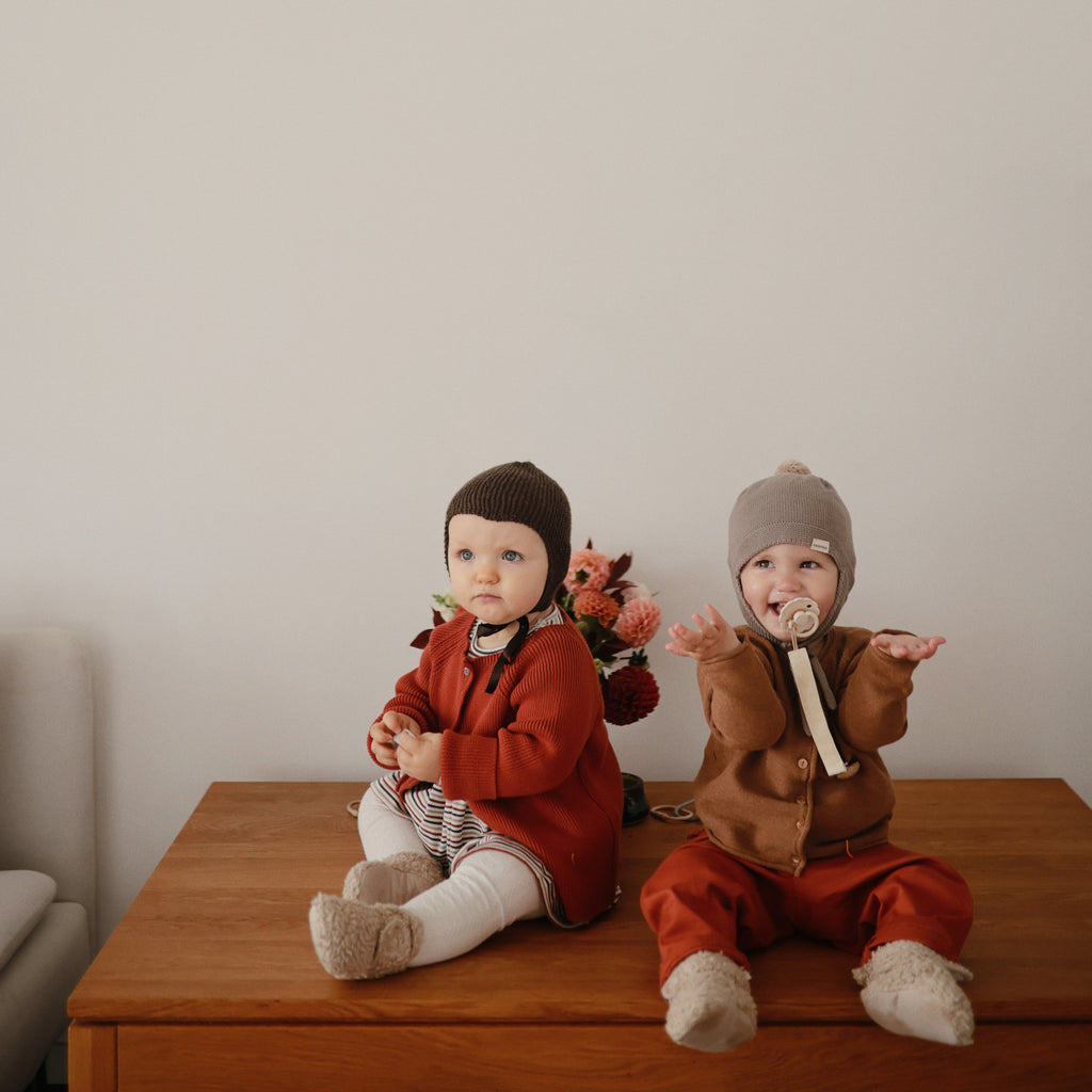 Mushie Linen Pacifier Clip 2-Pack | Playroom Avenue