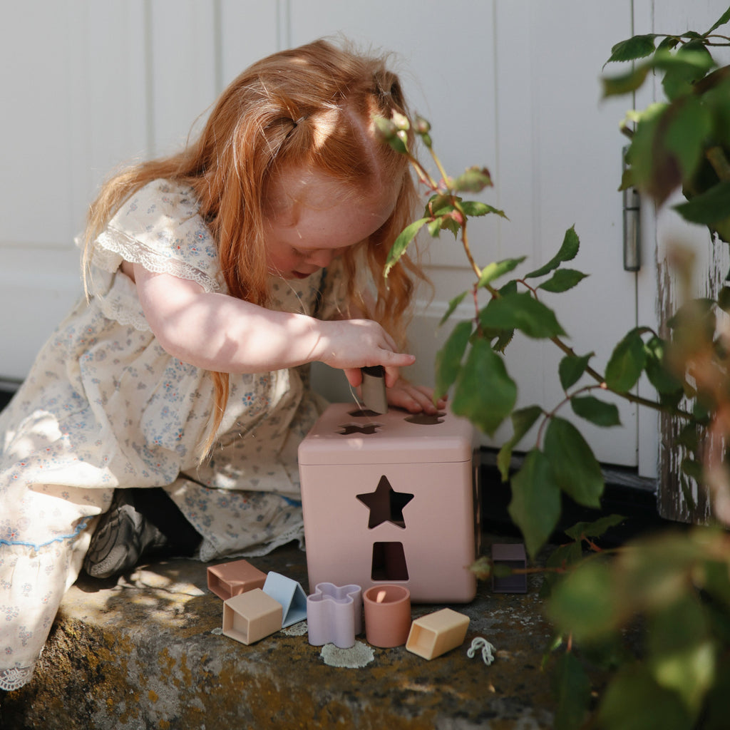 Mushie Shape Sorting Box | Playroom Avenue