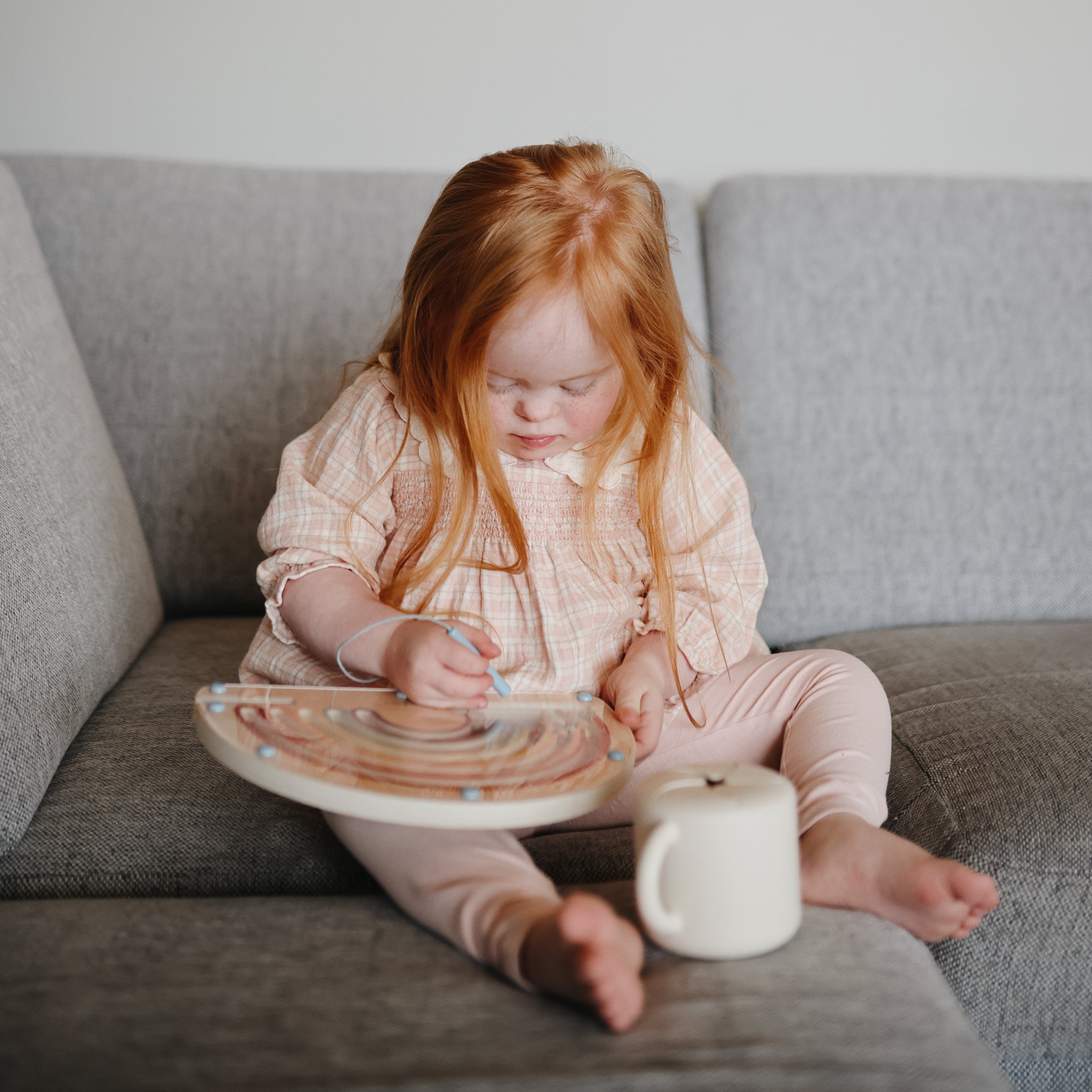 Mushie Wooden Magnetic Rainbow Maze | Playroom Avenue