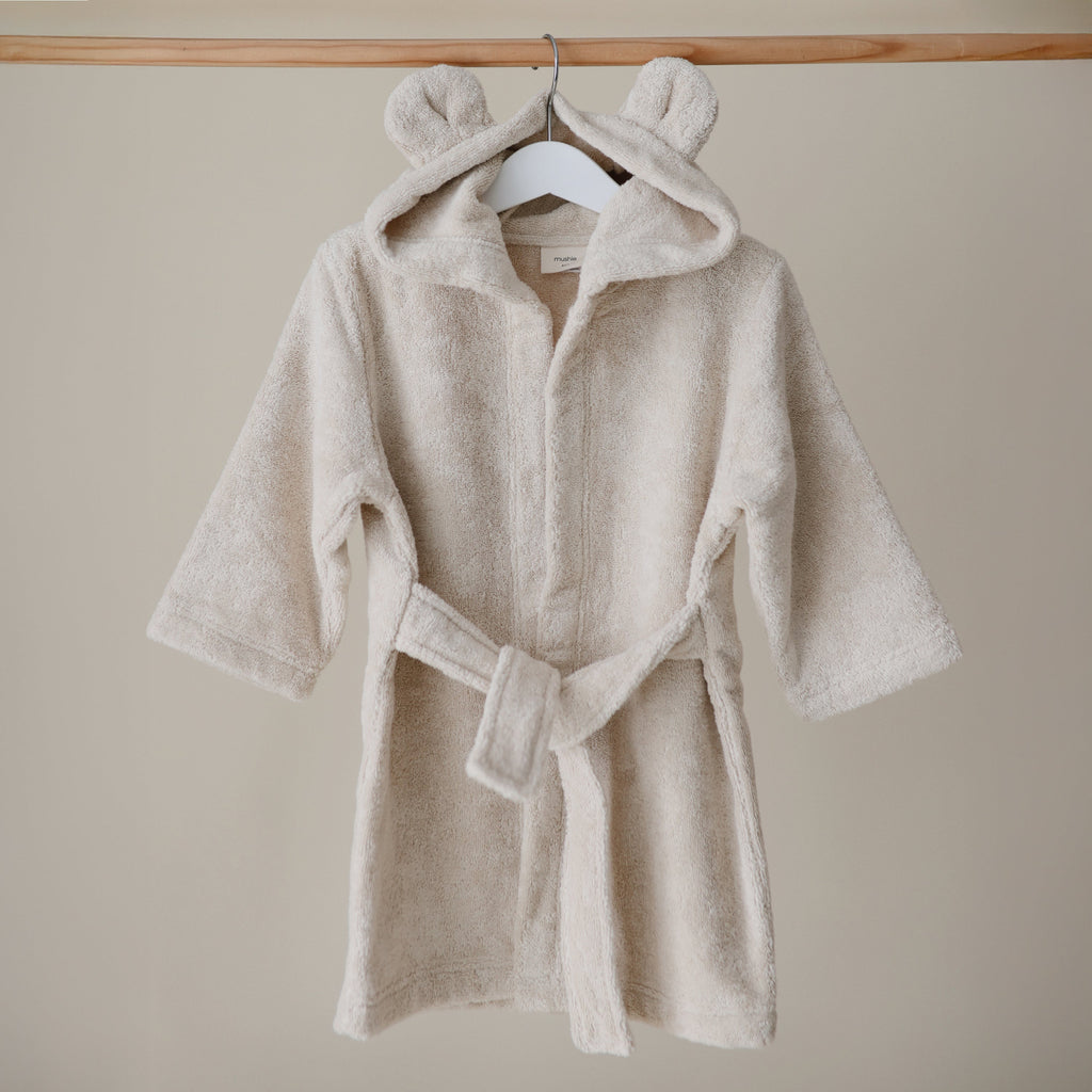 Mushie Bear Robe | Playroom Avenue