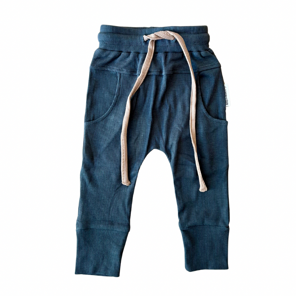 Keep the Littles Wild Ribbed bamboo joggers | Playroom Avenue