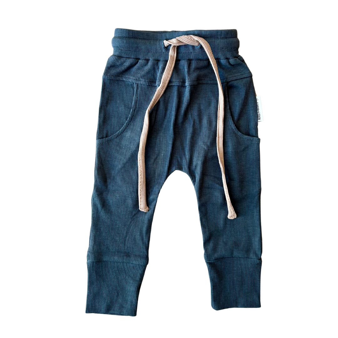 Keep the Littles Wild Ribbed bamboo joggers | Playroom Avenue