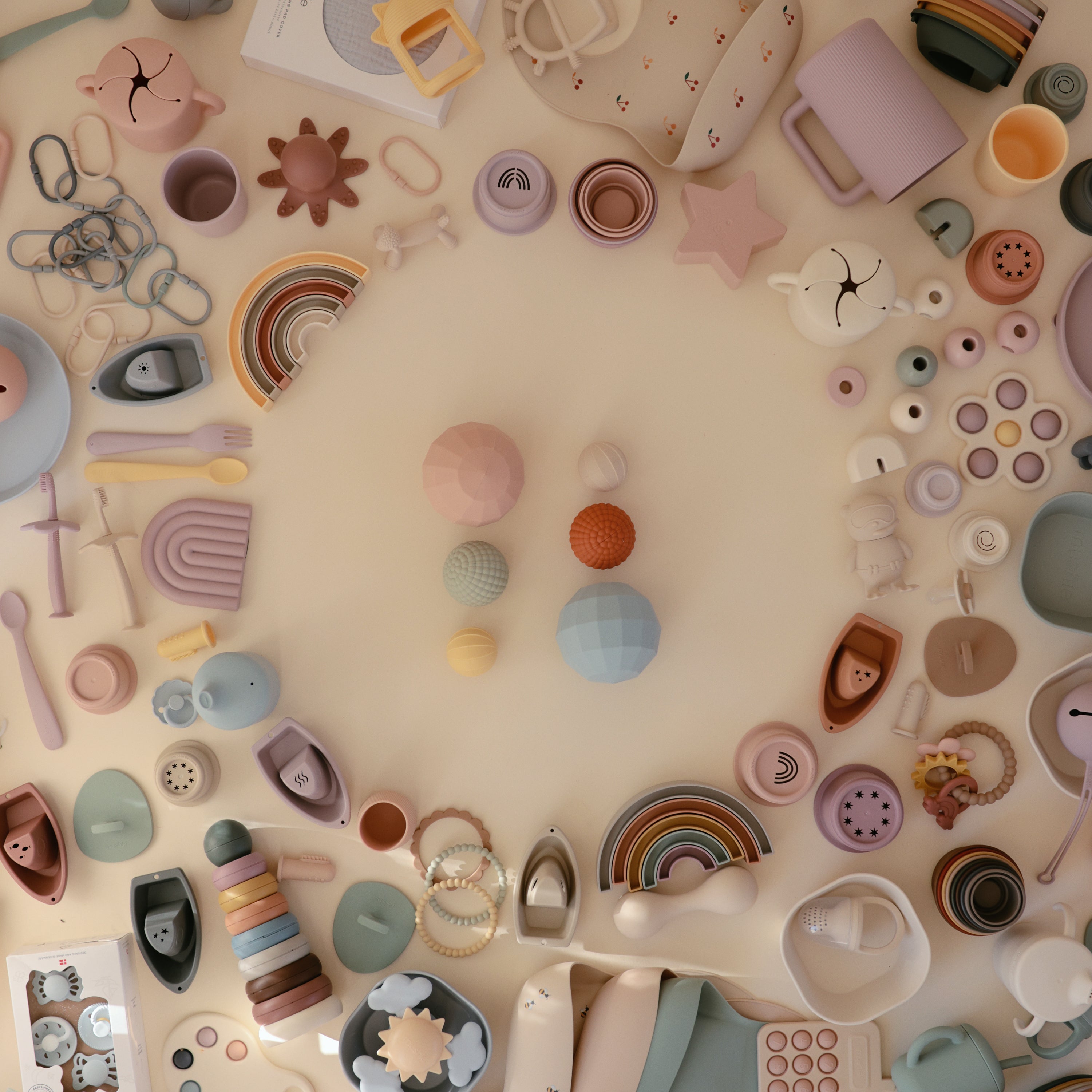 Mushie Nesting Spheres Sensory Toy | Playroom Avenue