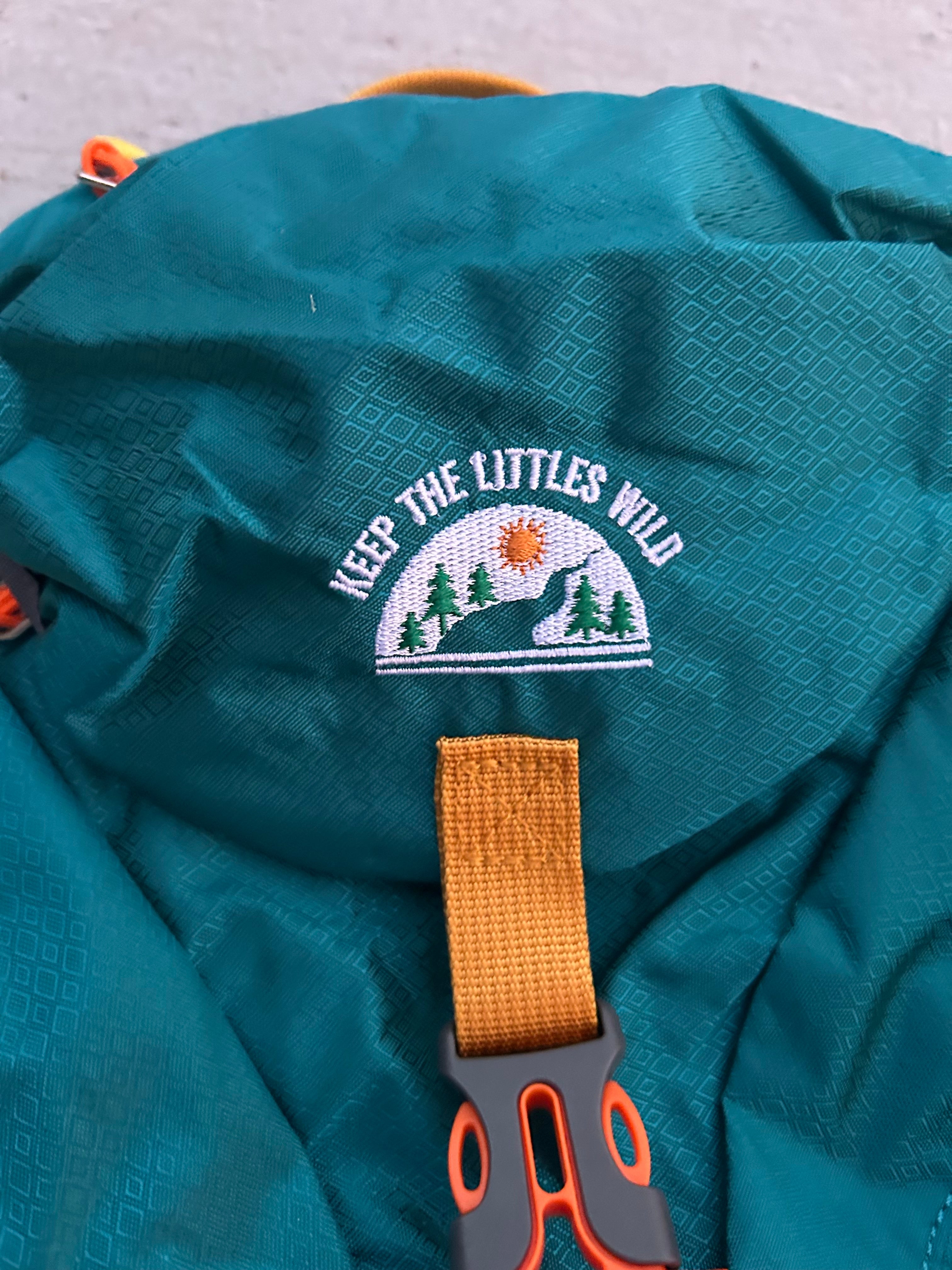 Keep the Littles Wild Kid’s (Ages 2 to 7) Teal Hiking Pack - Water Bladder Compatible Backpack for Young Hikers | Playroom Avenue