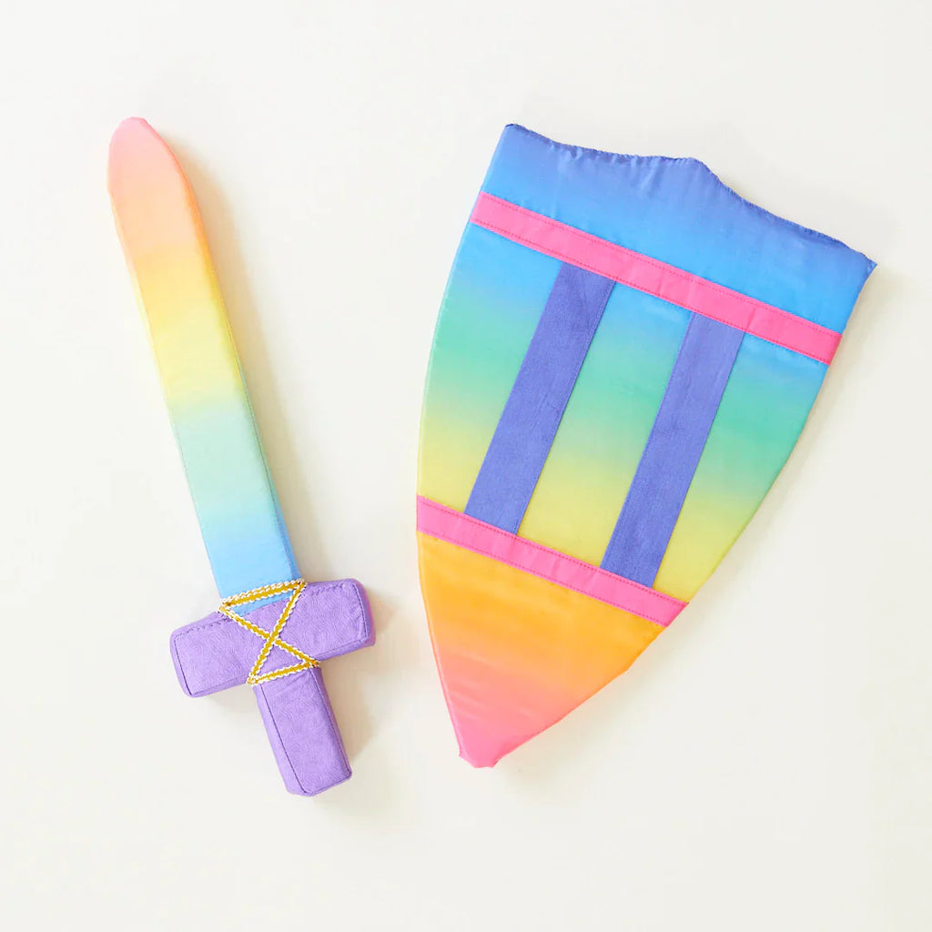 Sarah's Silks Rainbow Sword & Shield Bundle | Playroom Avenue