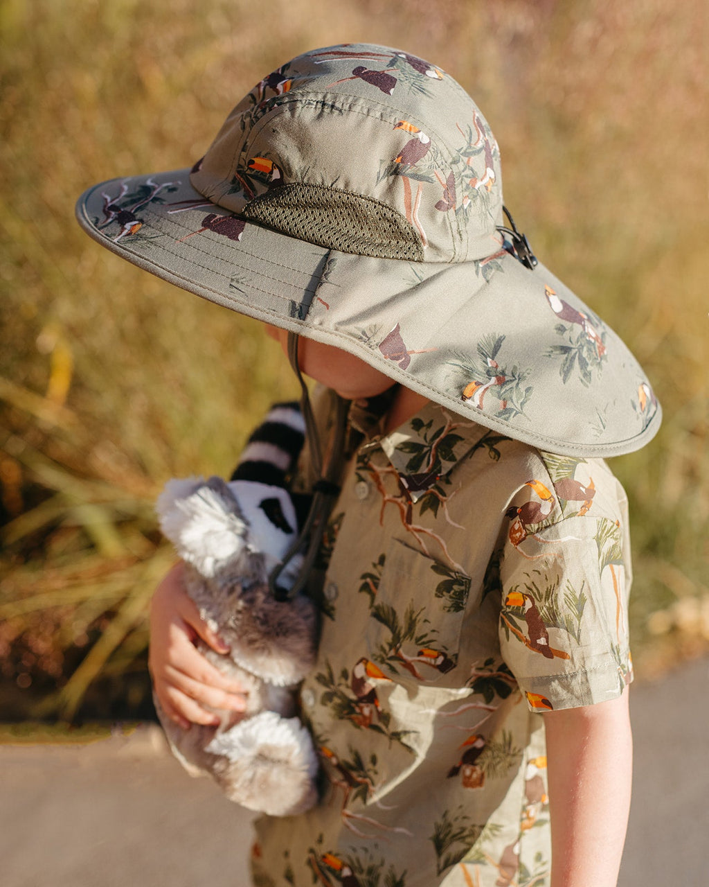 Milkbarn Toucan Sun Safety Play Hat | Playroom Avenue