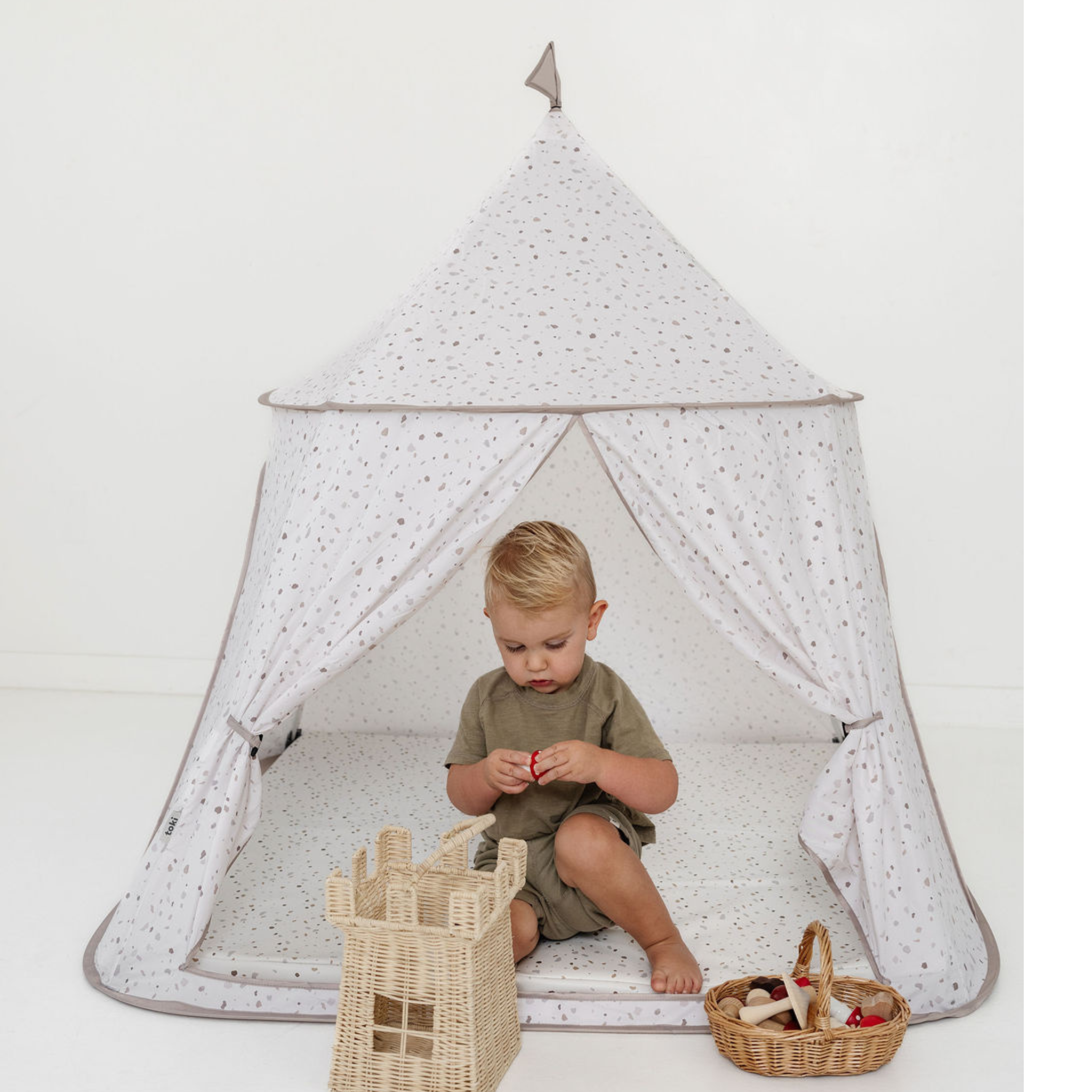 Toki Kids Terrazzo Chalk Play Tent | Playroom Avenue