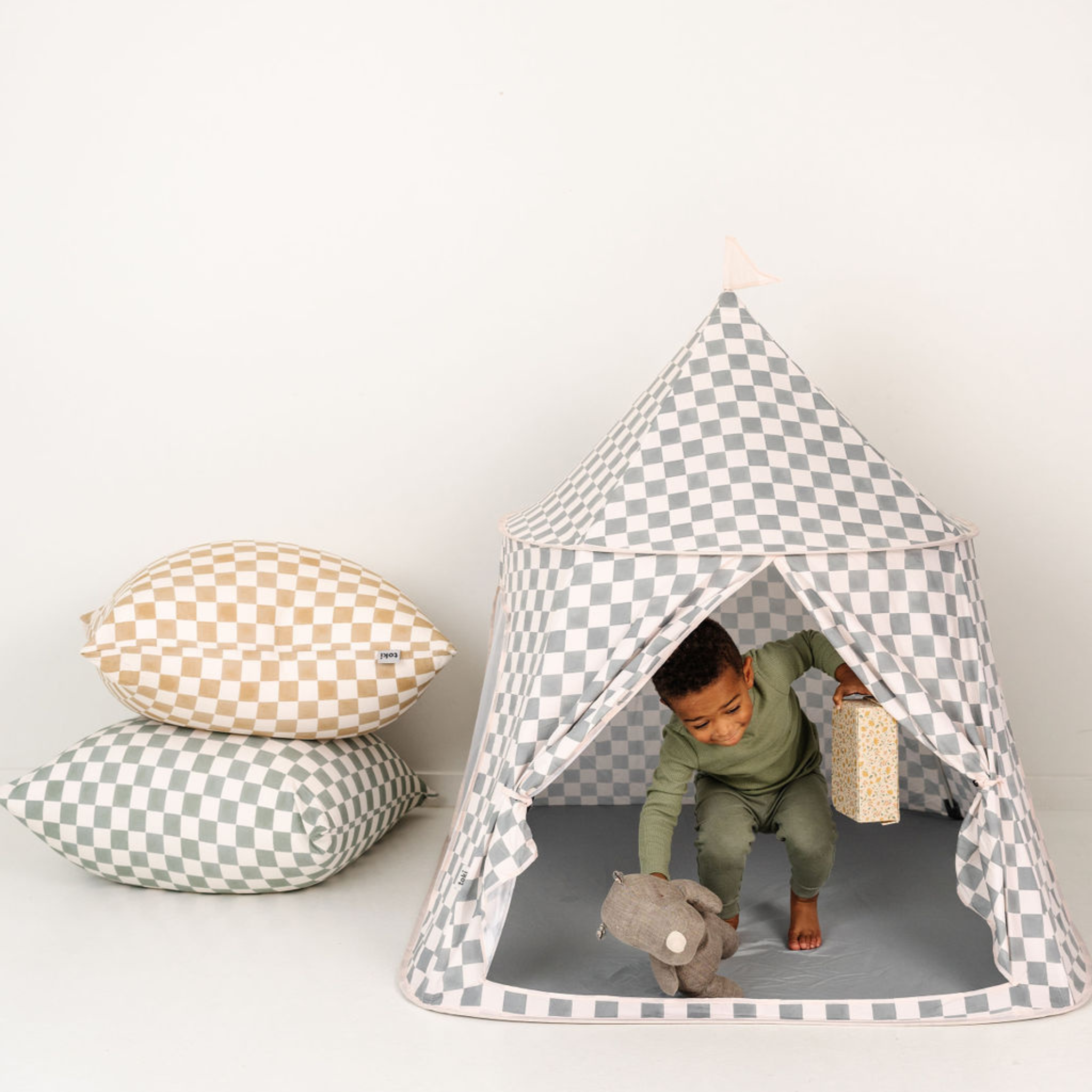 Toki Mats Checker Matcha Play Tent