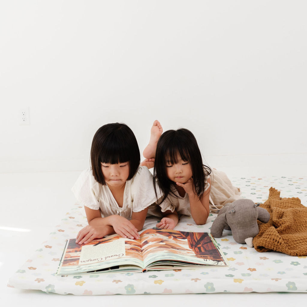 Toki Kids Playful Posies Vegan Leather Mat | Playroom Avenue