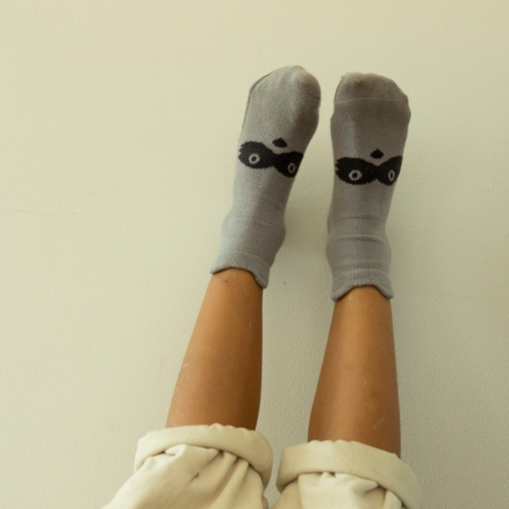 LittleYogaSocks Into The Wild III- Organic- 4 Pairs of Stay-On Baby & Toddler Non-Slip Socks | Playroom Avenue