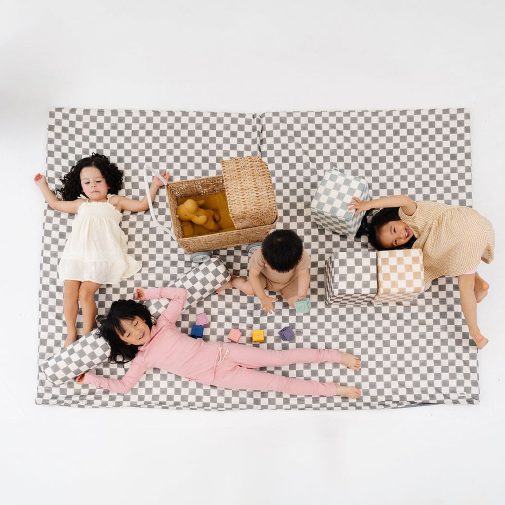 Toki Kids Checker Pepper Organic Cotton Mat | Playroom Avenue