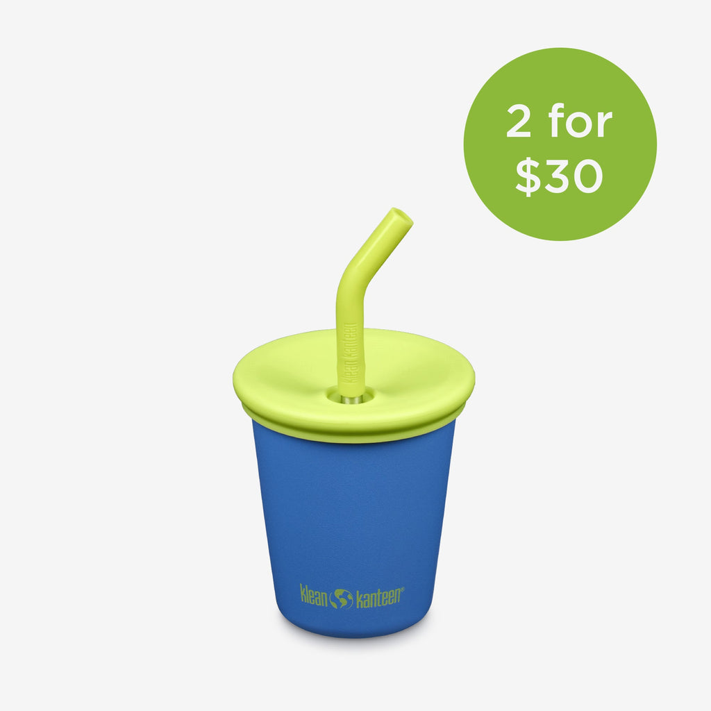 Klean Kanteen 10oz Kid's Cup with Straw Lid Super Sonic | Playroom Avenue
