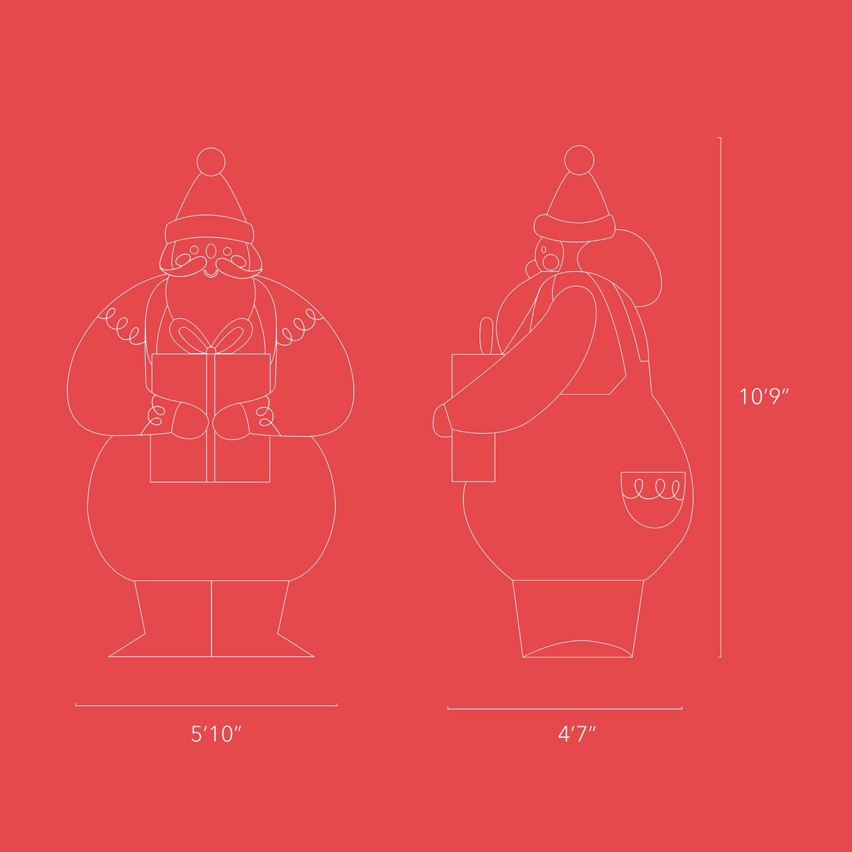 smol Santa Inflatable | Playroom Avenue