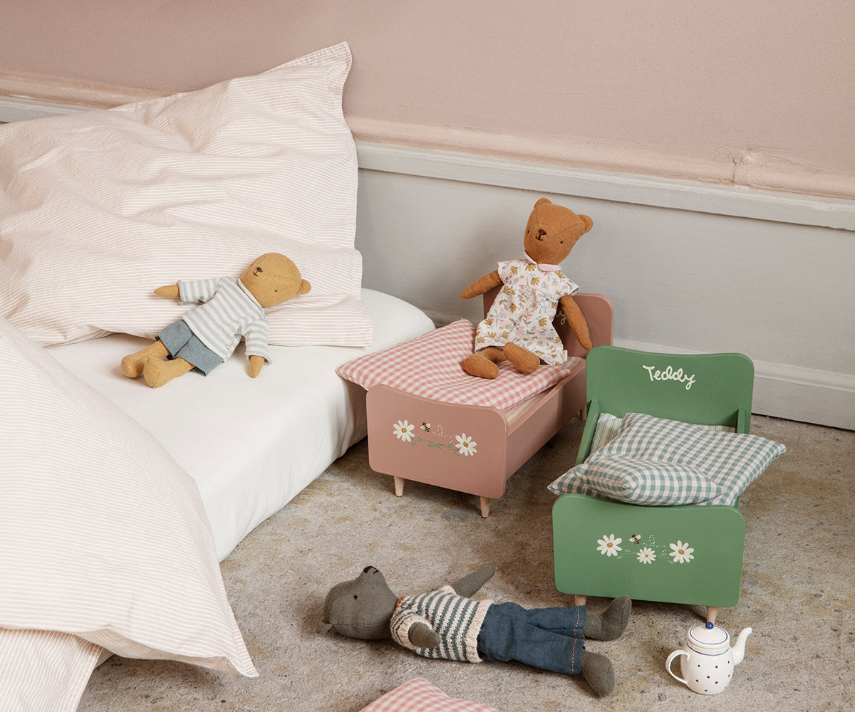 Maileg Bed for Teddy Dad - Dusty Green | Playroom Avenue