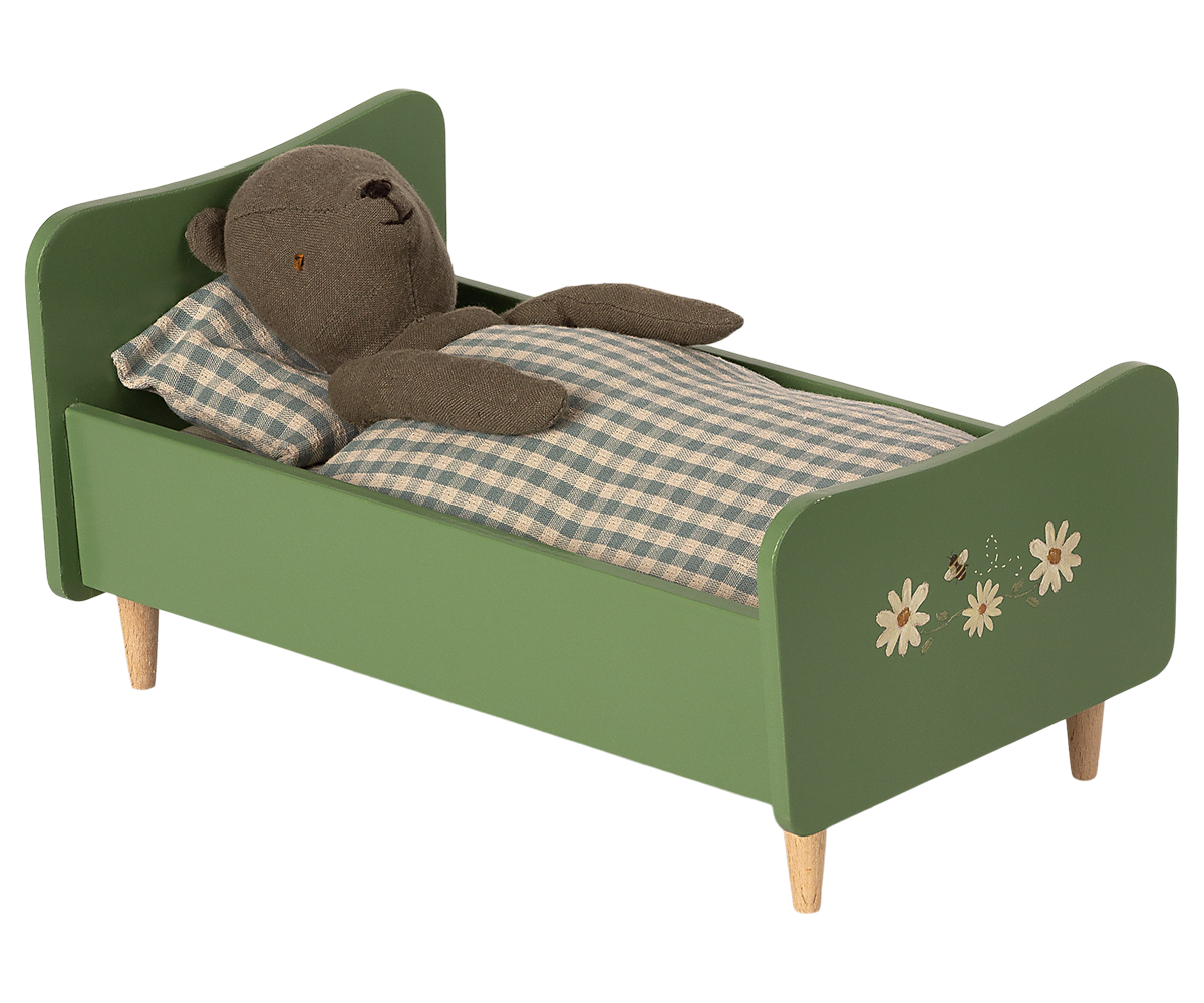 Maileg Bed for Teddy Dad - Dusty Green | Playroom Avenue