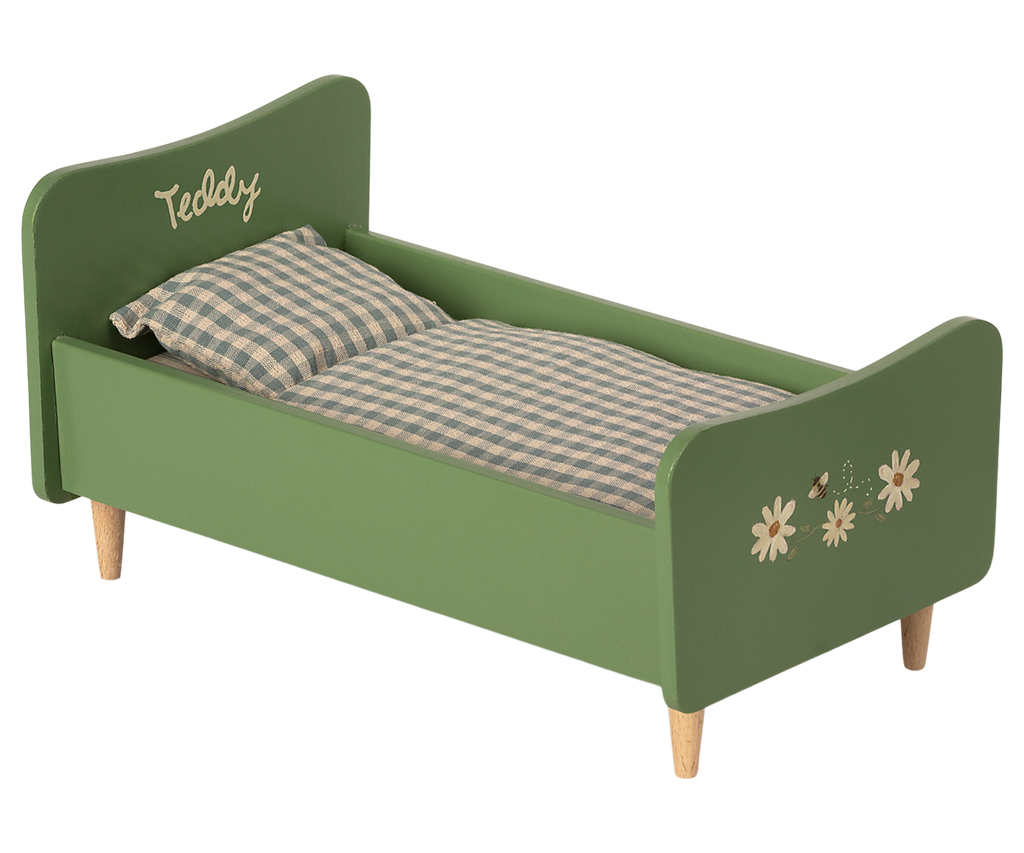Maileg Bed for Teddy Dad - Dusty Green | Playroom Avenue