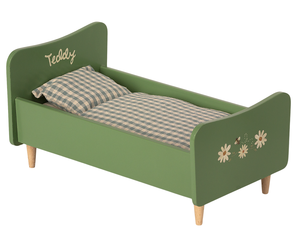 Maileg Bed for Teddy Dad - Dusty Green | Playroom Avenue