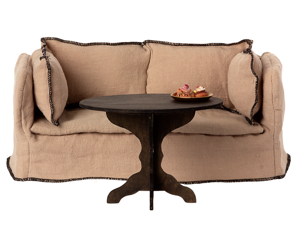 Maileg Coffee Table, Miniature - Anthracite | Playroom Avenue