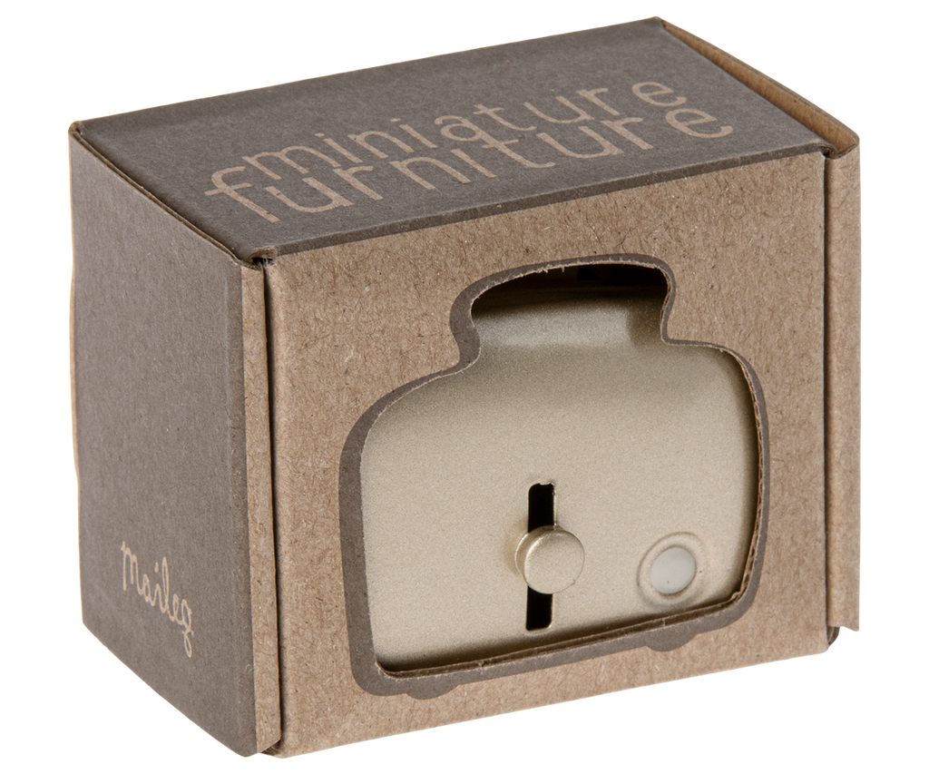 Maileg Miniature Toaster & Bread, Silver | Playroom Avenue