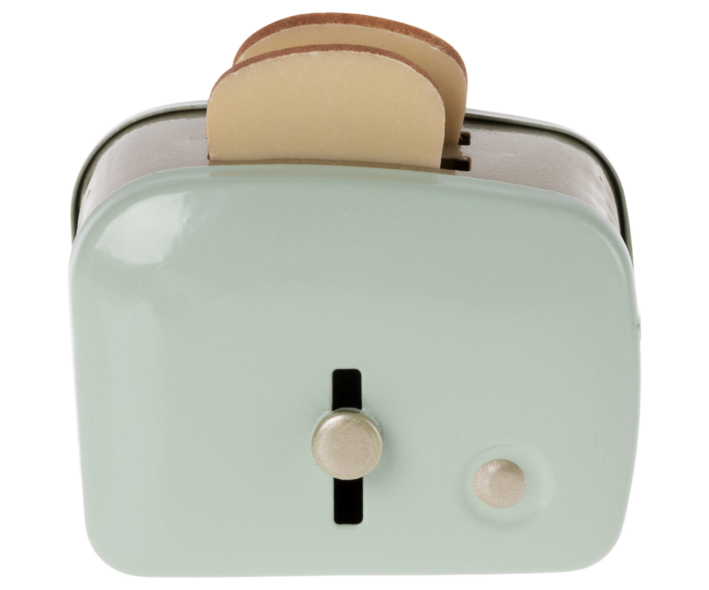 Maileg Miniature Toaster & Bread, Mint | Playroom Avenue