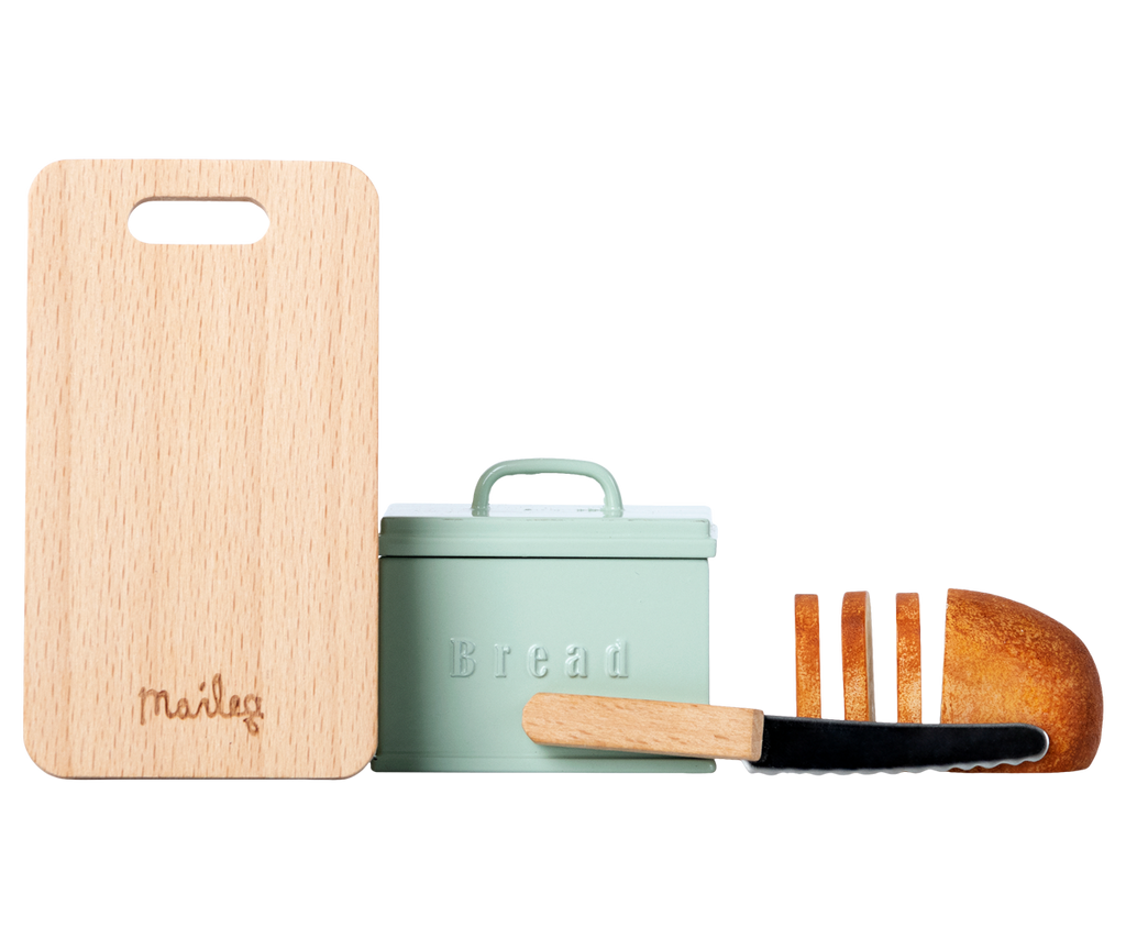 Maileg Bread Box w/ Utensils, Miniature | Playroom Avenue