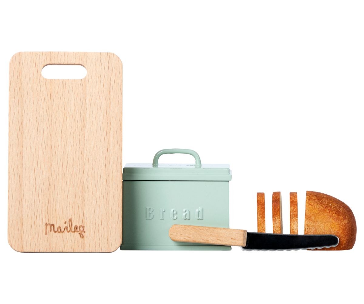 Maileg Bread Box w/ Utensils, Miniature | Playroom Avenue